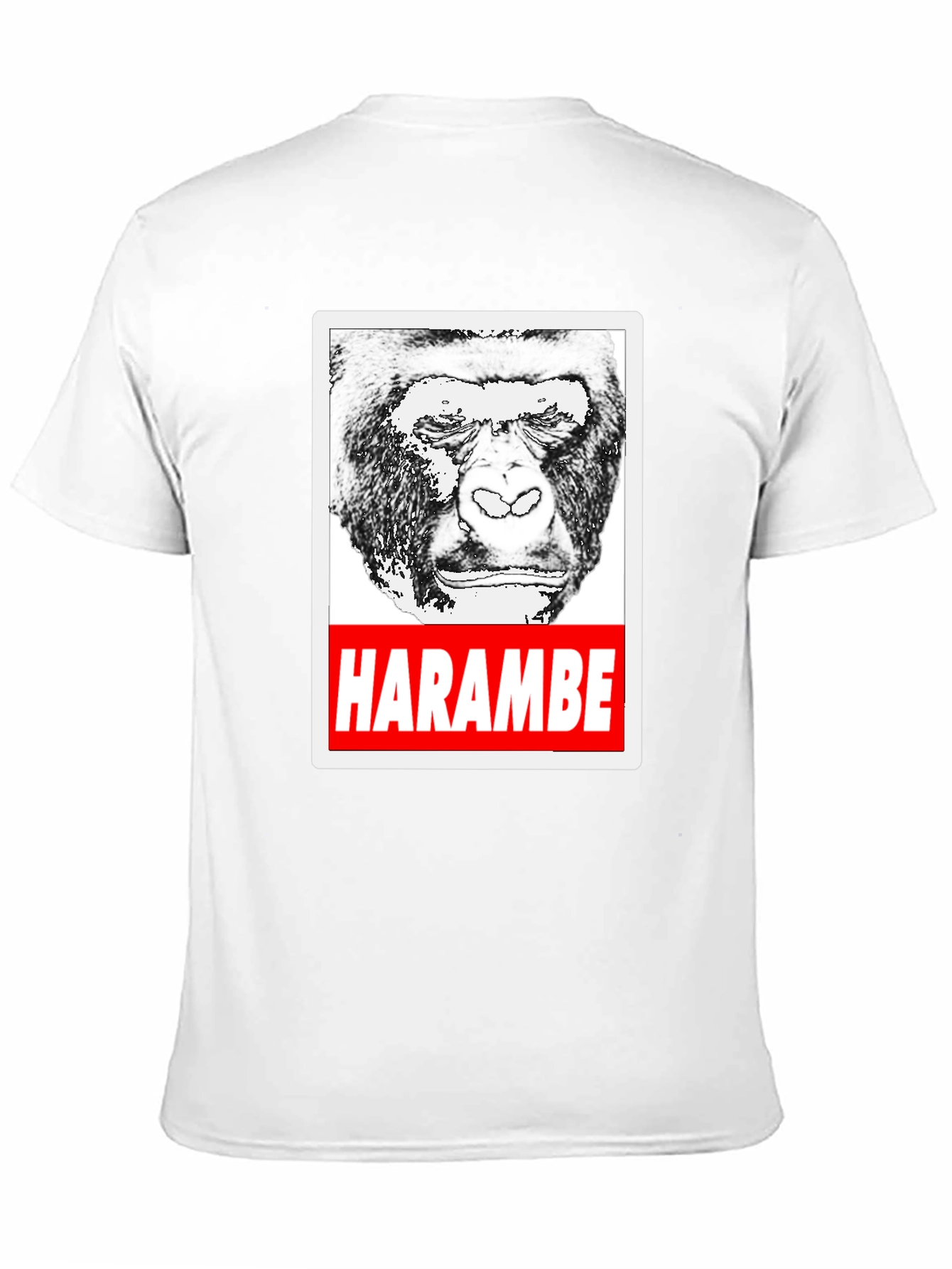 Harambe Tribute T-Shirt - Black Gorilla Graphic Tee