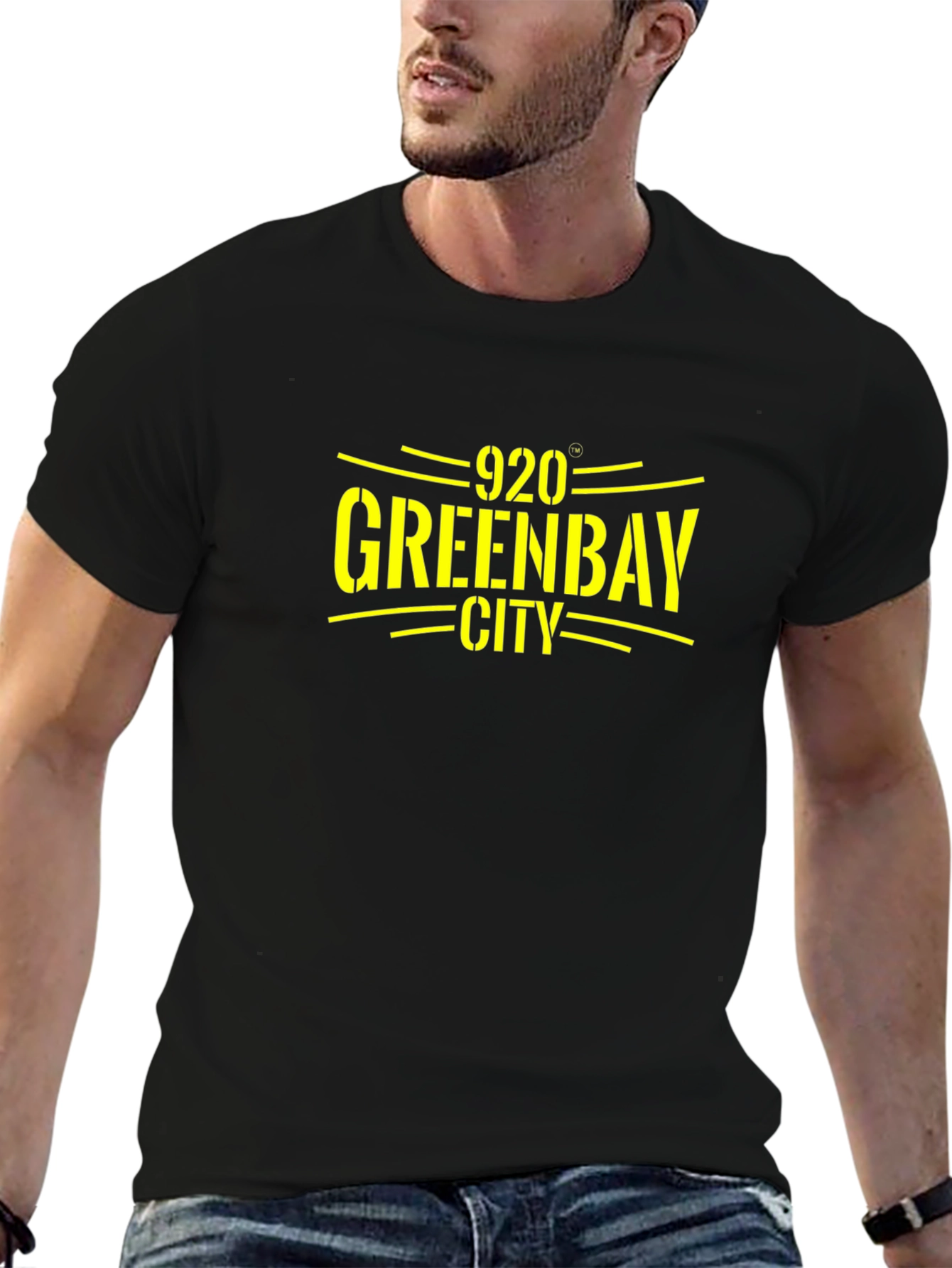 Green Bay City 920 Black T-Shirt