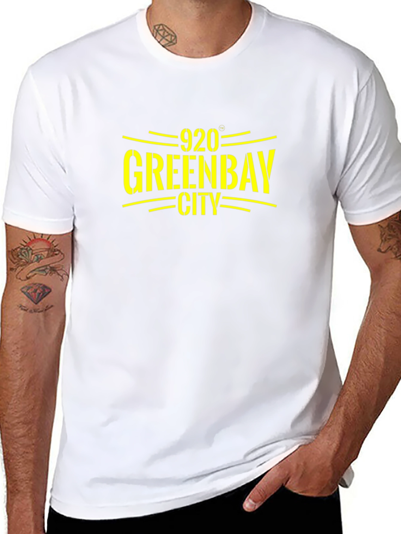Green Bay City 920 Black T-Shirt