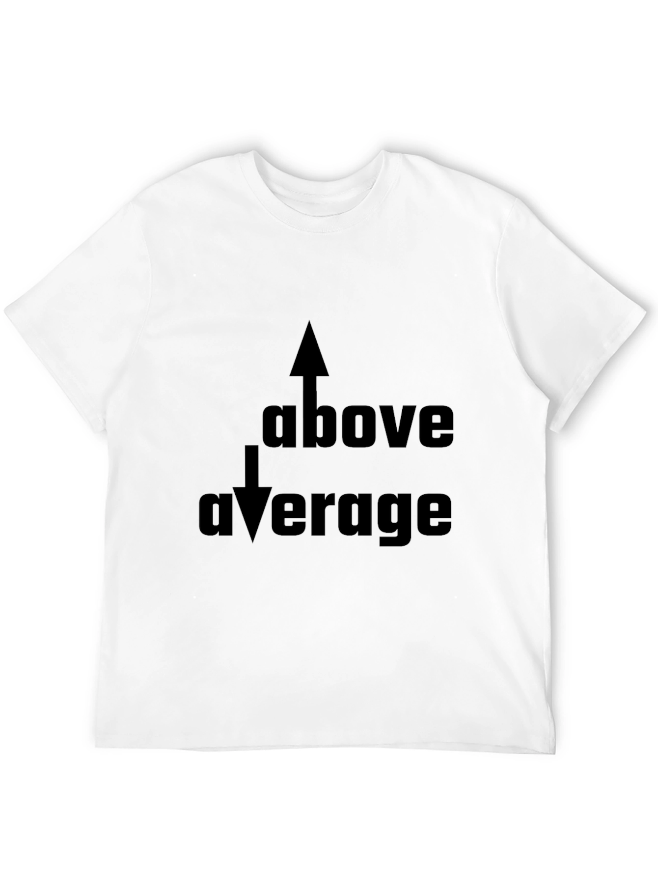 Above Average Graphic Black T-Shirt