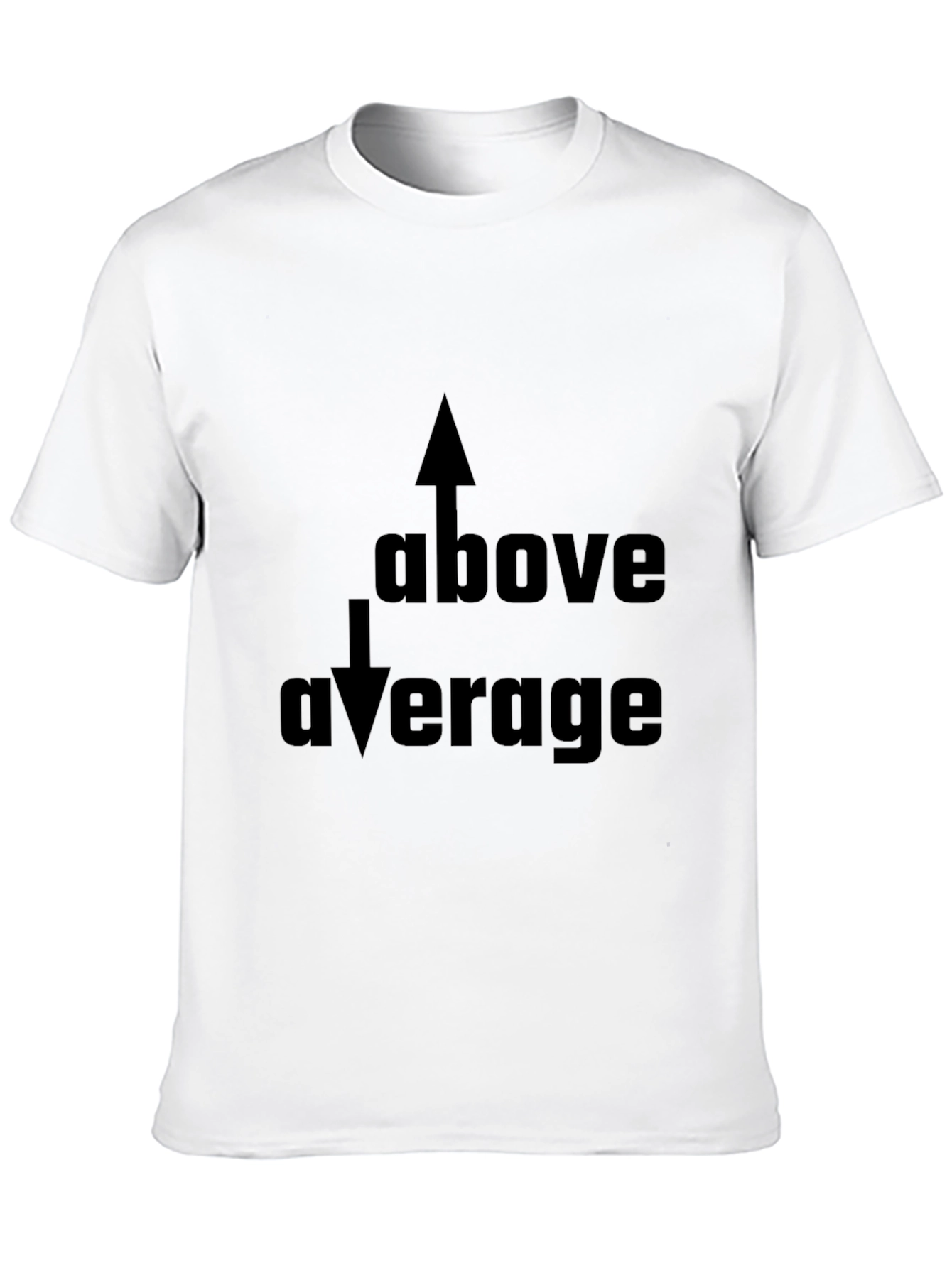 Above Average Graphic Black T-Shirt
