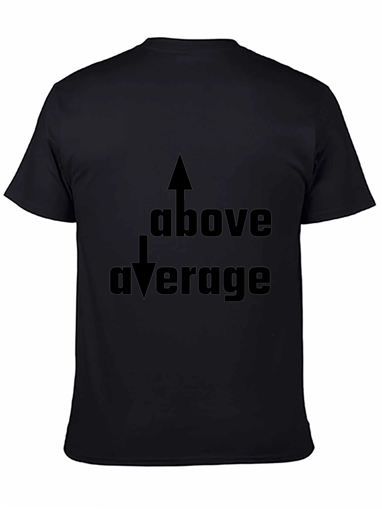 Above Average Graphic Black T-Shirt