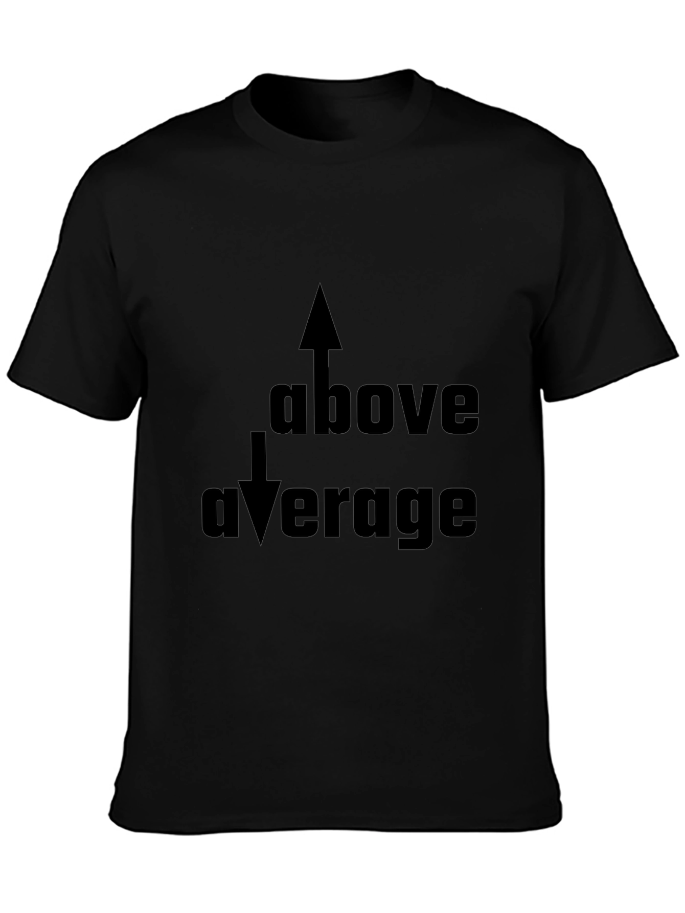 Above Average Graphic Black T-Shirt