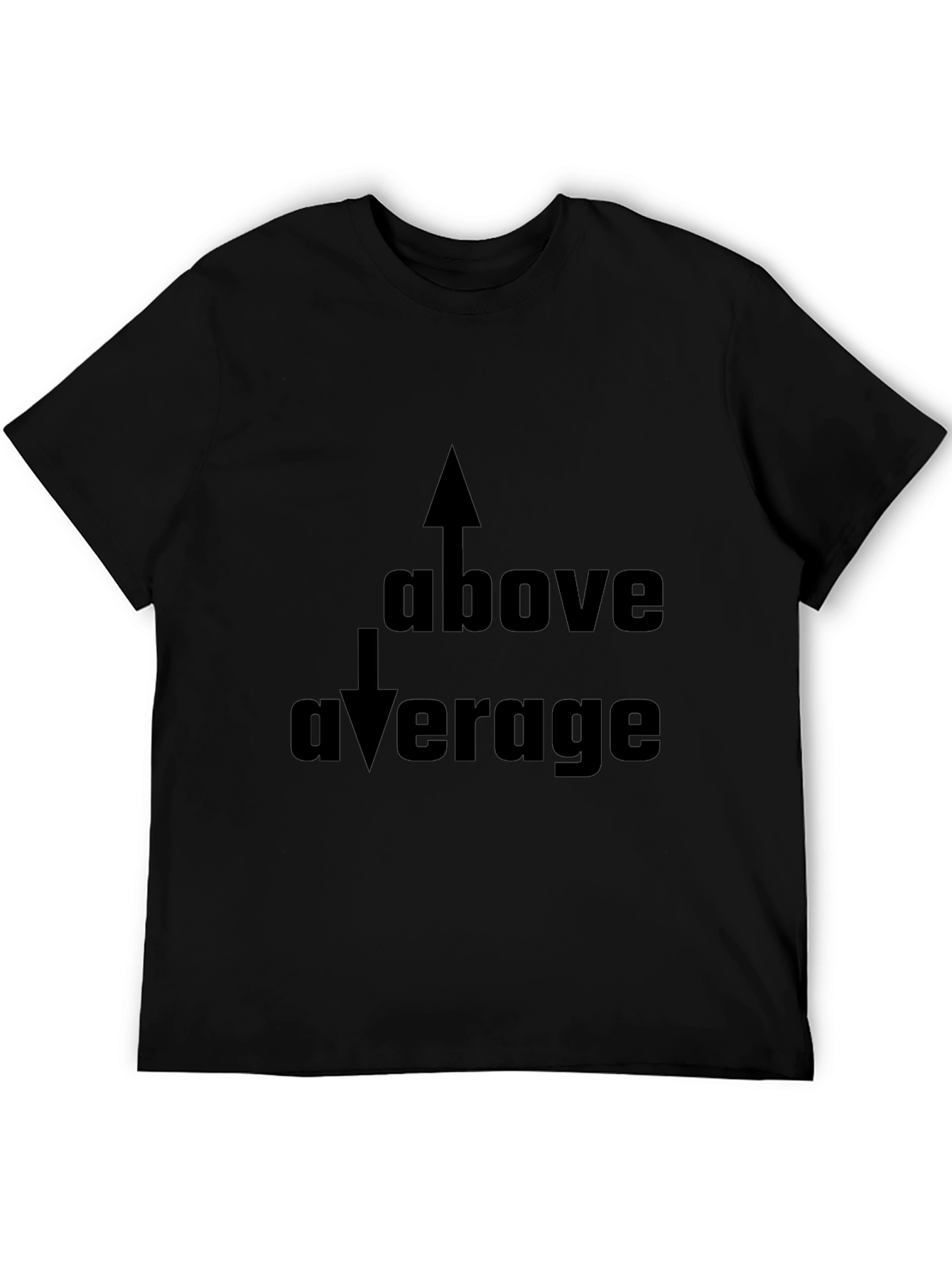 Above Average Graphic Black T-Shirt