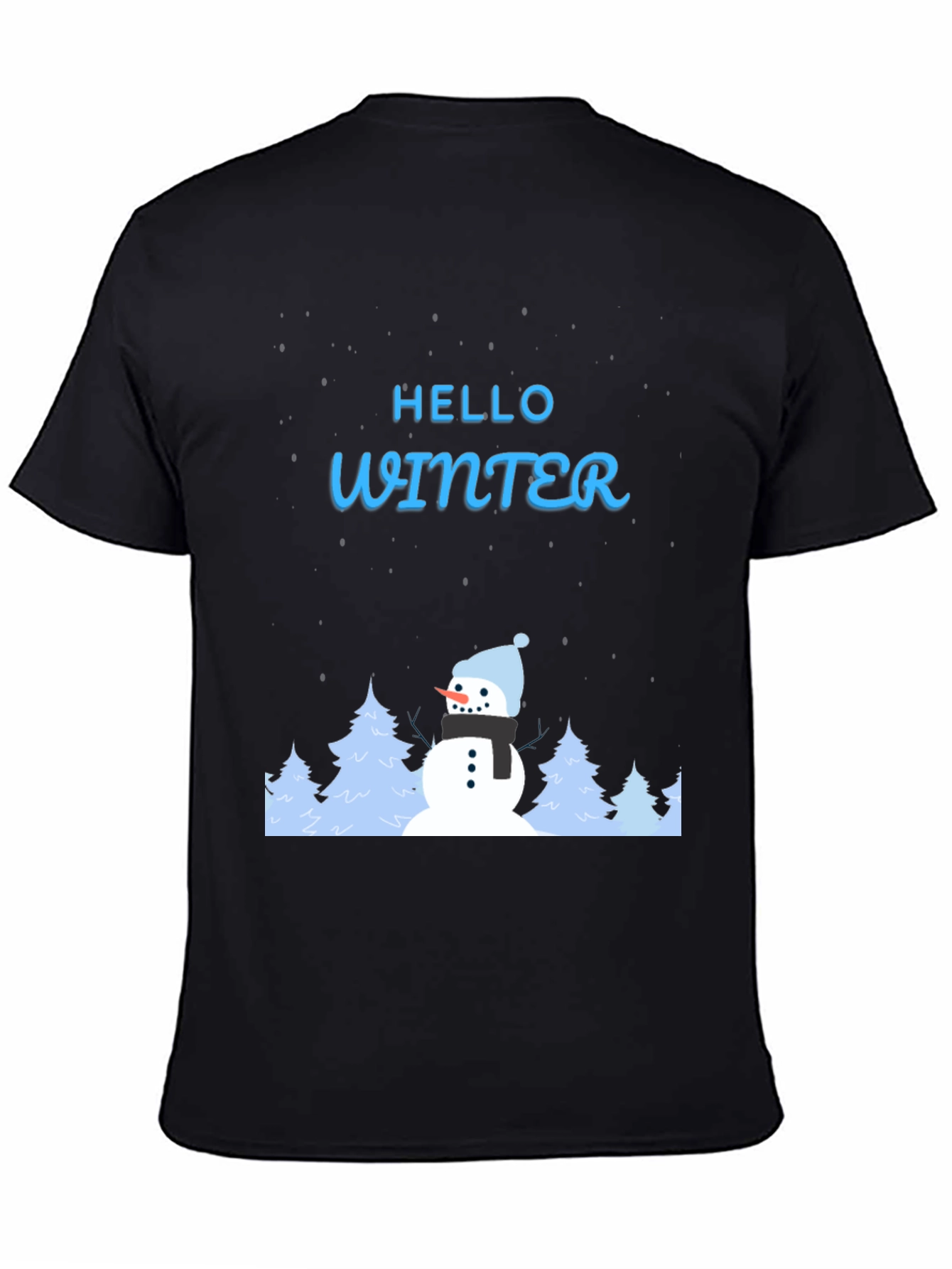 Hello Winter Snowman Graphic Tee