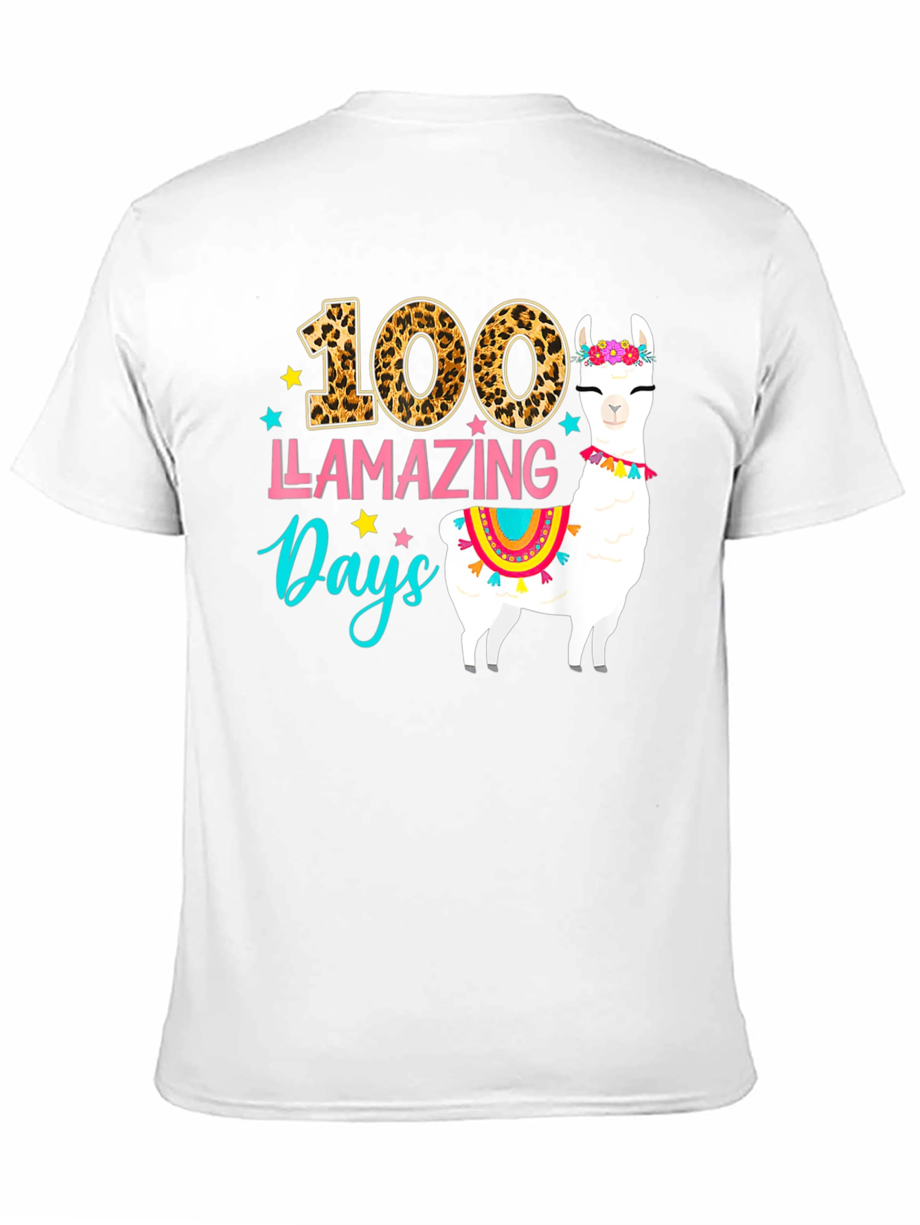 100 Llamazing Days T-Shirt - Fun School Tee