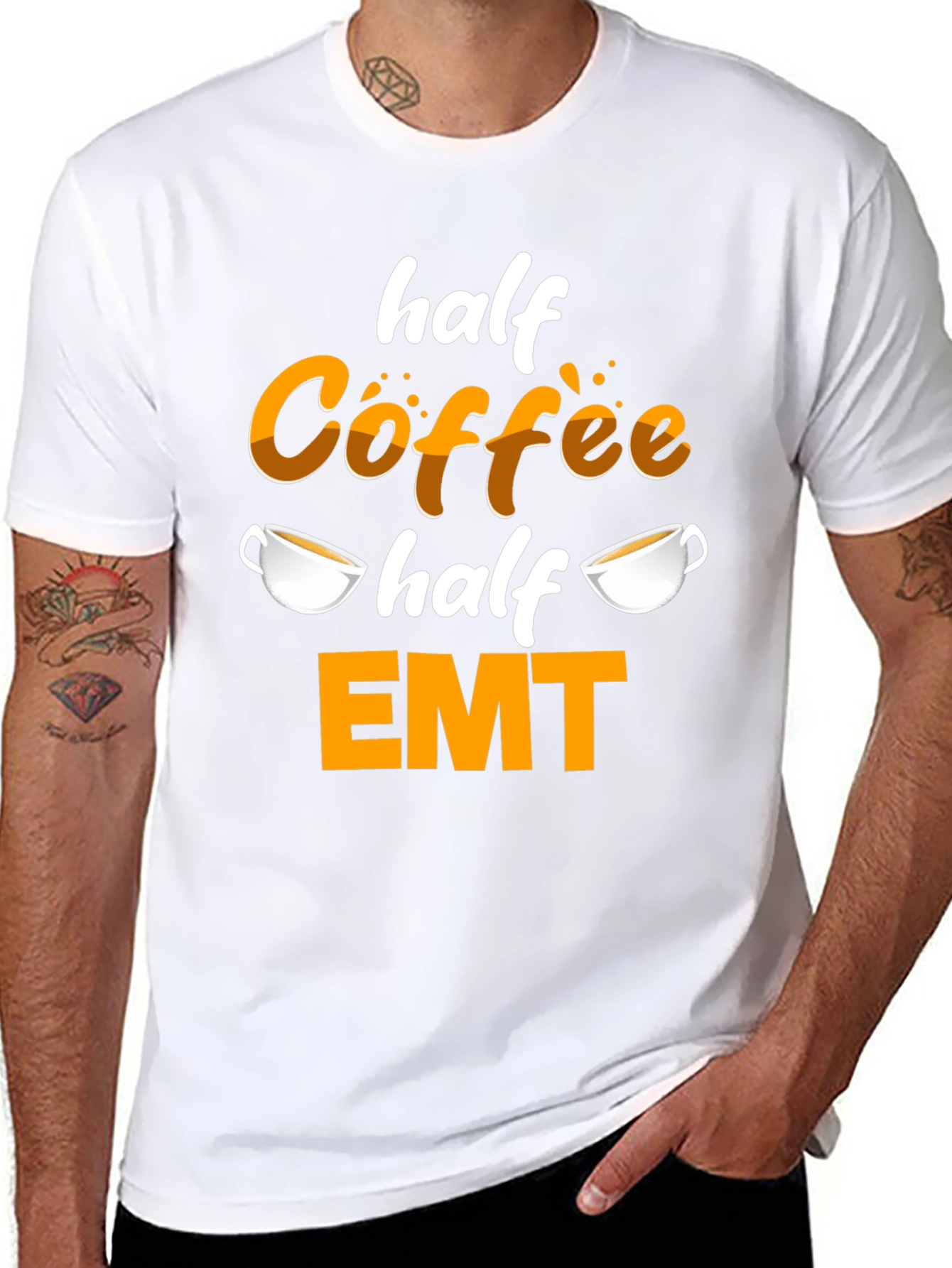 Half Coffee Half EMT T-Shirt