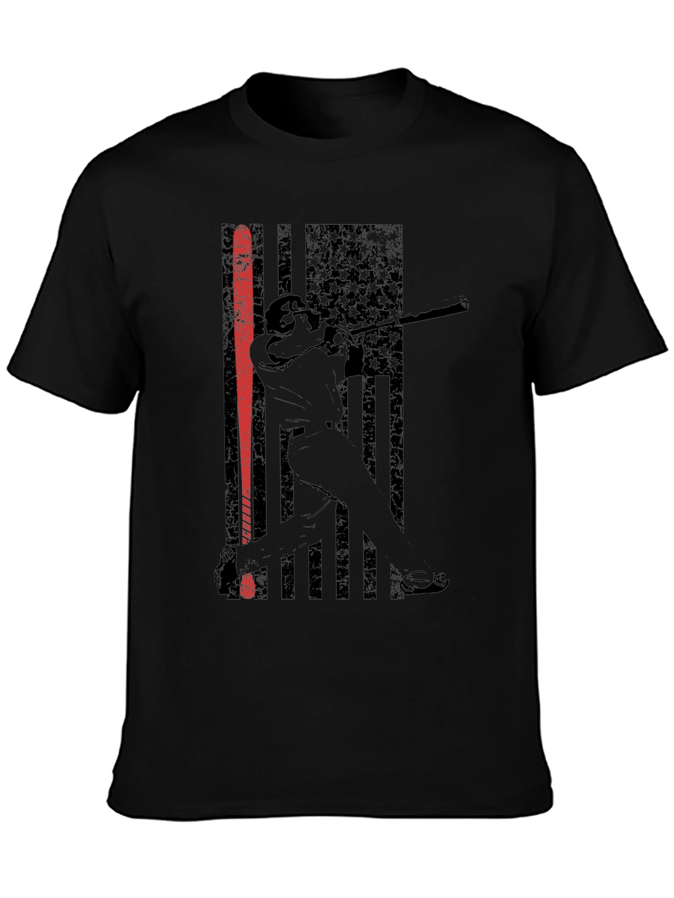 Baseball USA Flag Graphic Tee