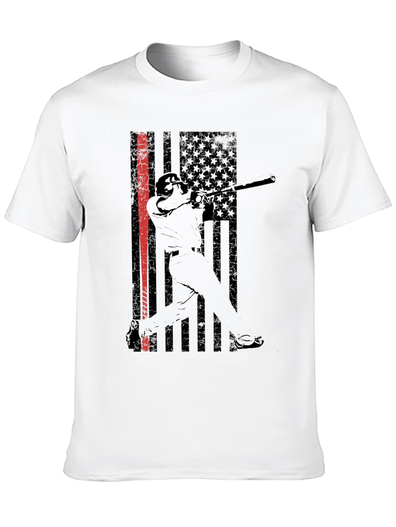 Baseball USA Flag Graphic Tee