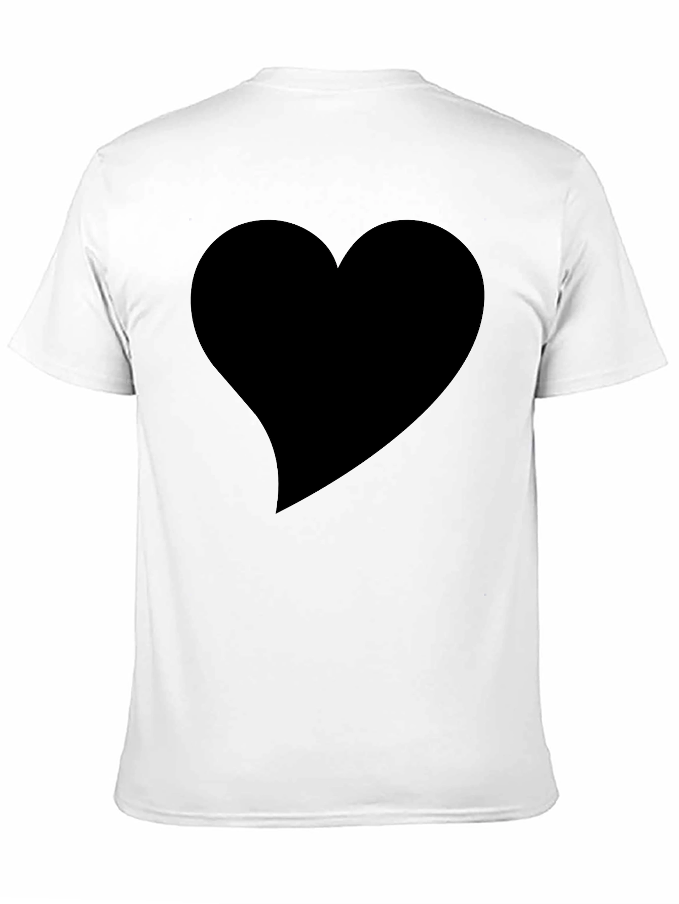 Heart Graphic Black T-Shirt - Soft Cotton Tee