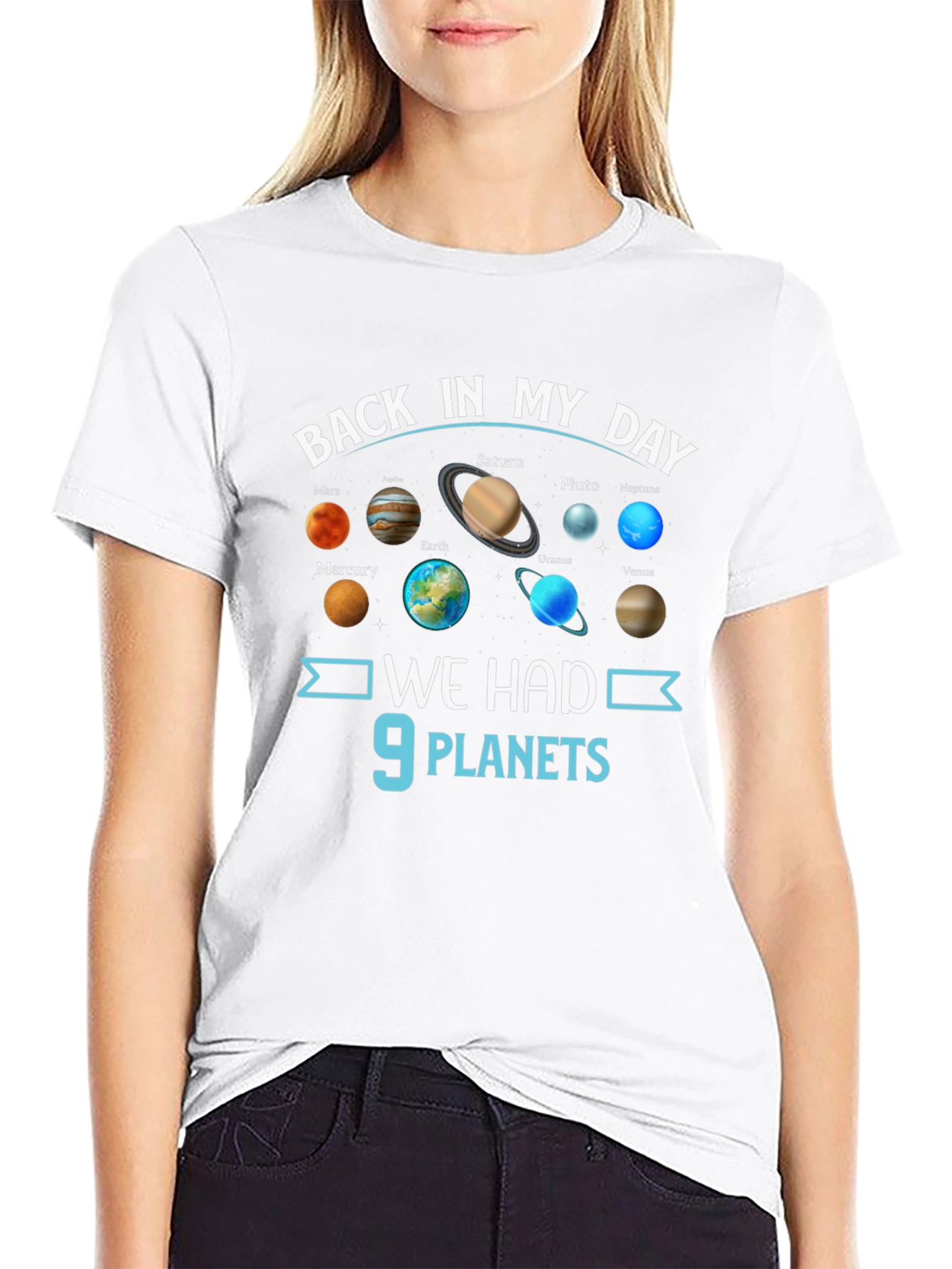 Back in My Day 9 Planets Graphic T-Shirt