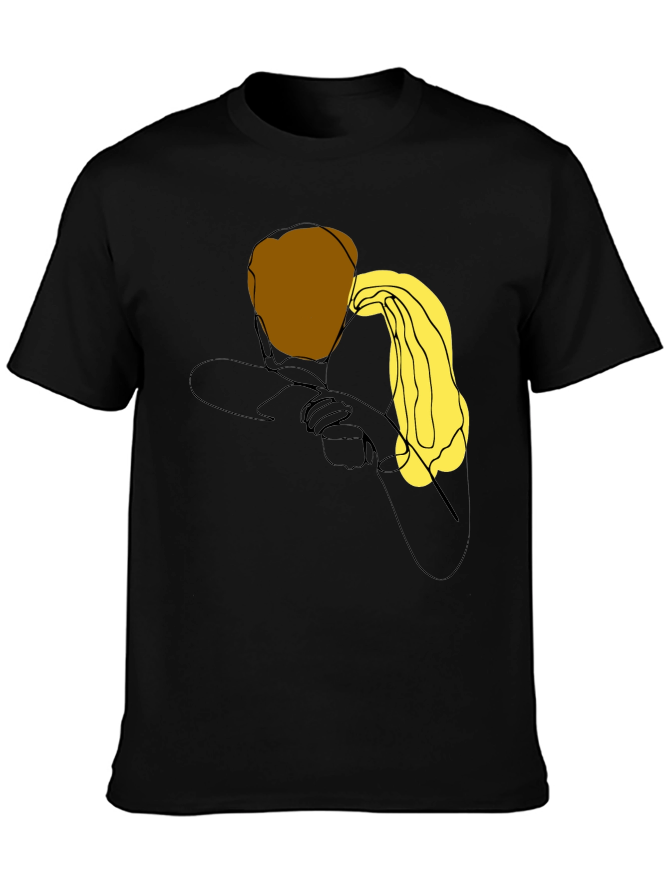 Abstract Figure Graphic Print T-Shirt