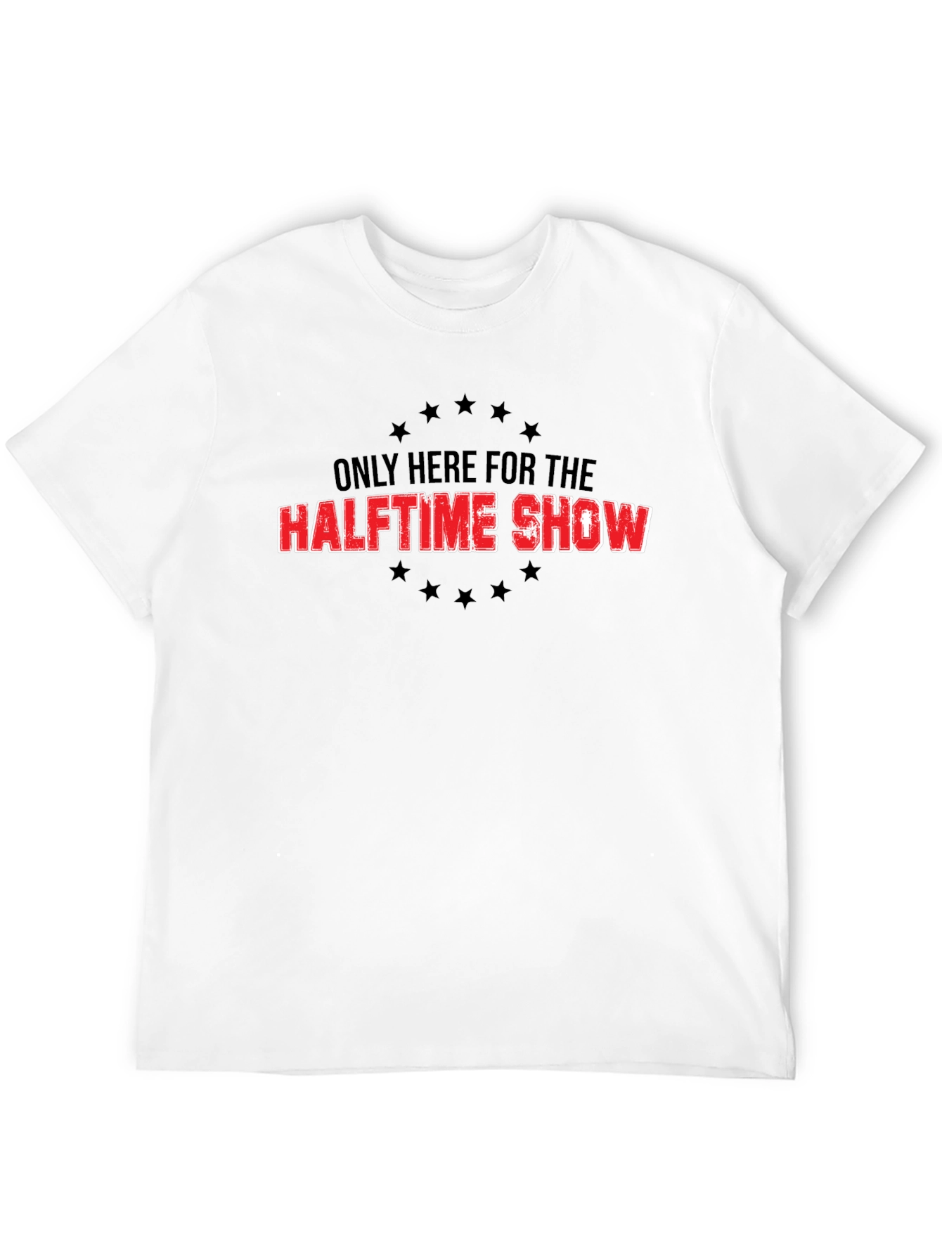 Halftime Show Tee - Black Cotton Graphic T-Shirt