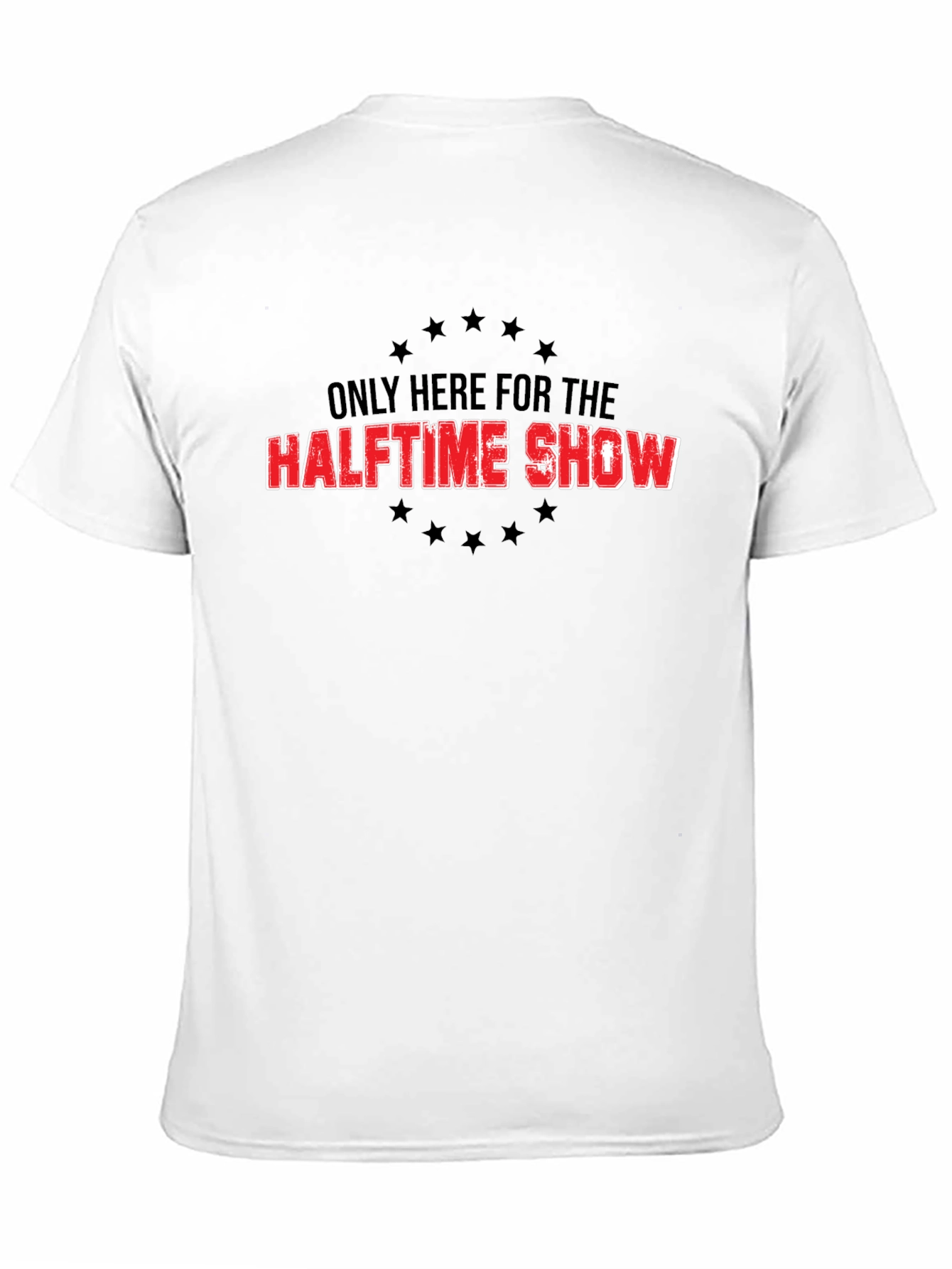 Halftime Show Tee - Black Cotton Graphic T-Shirt
