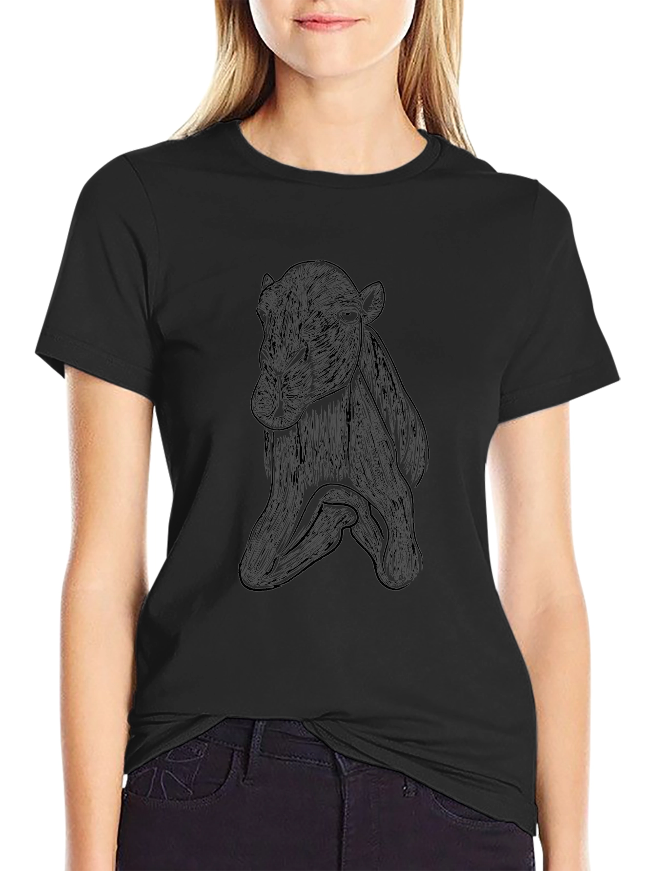 Black Panther Print Tee - Modern Style