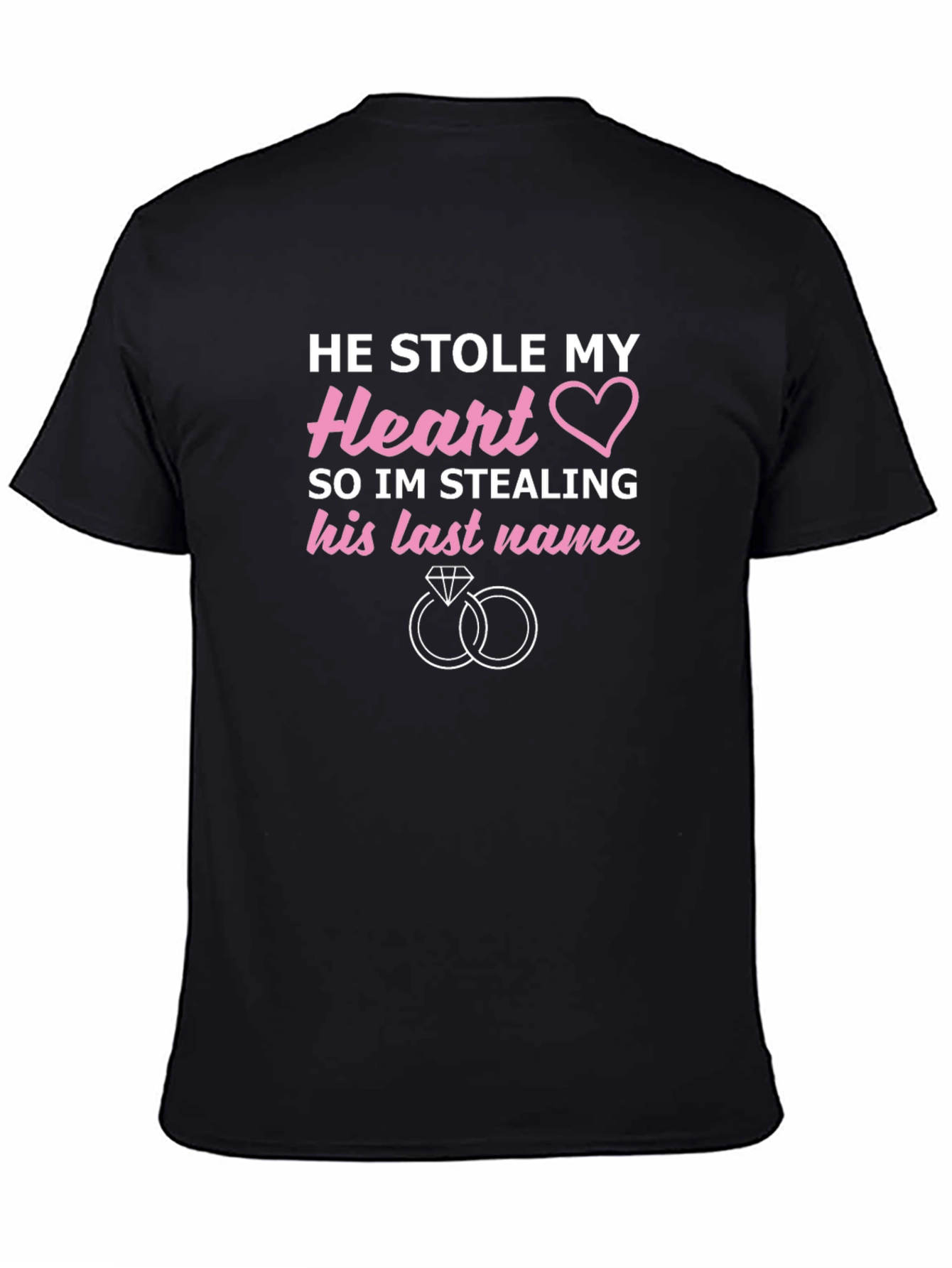 He Stole My Heart Wedding T-Shirt