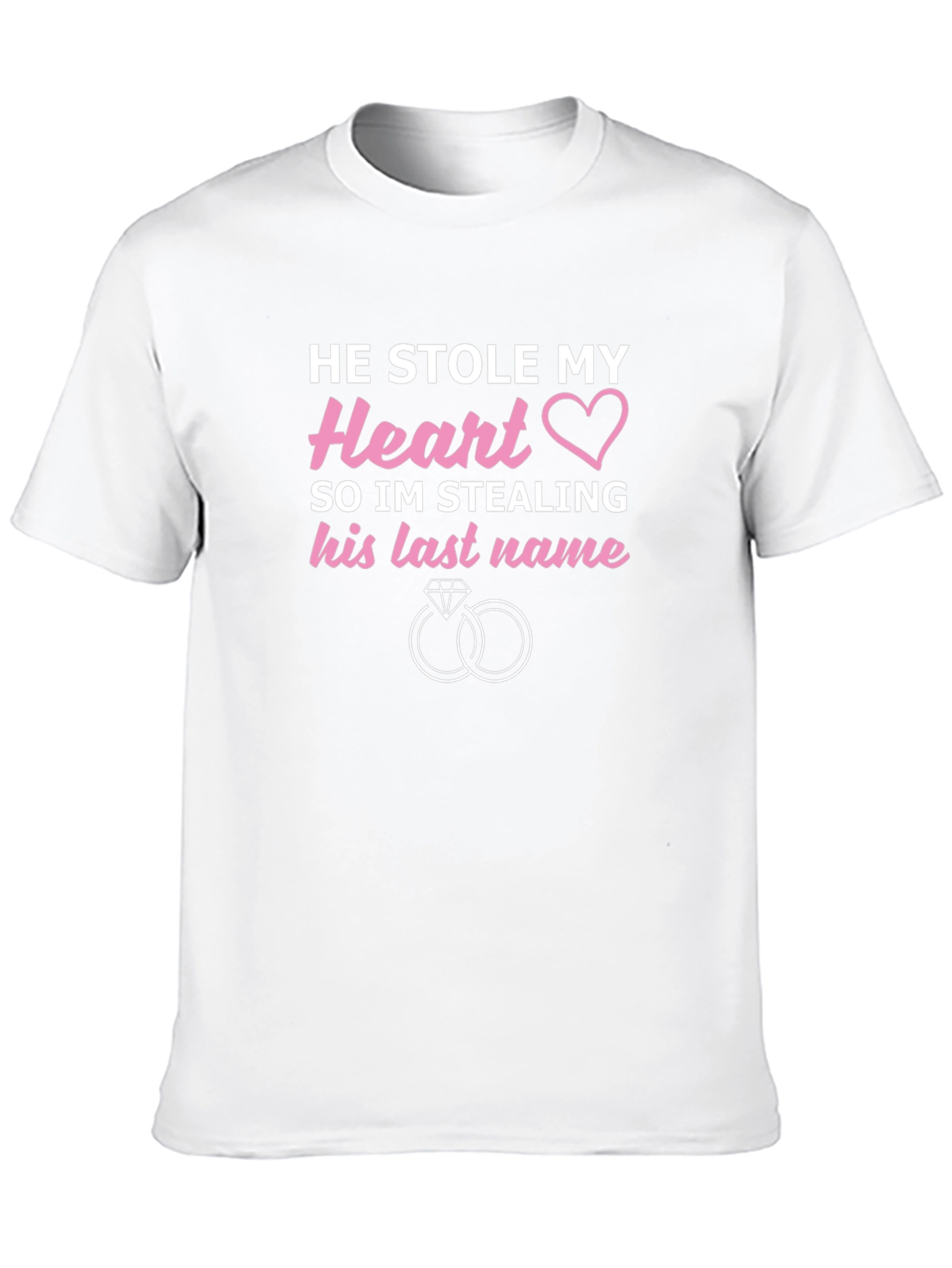 He Stole My Heart Wedding T-Shirt