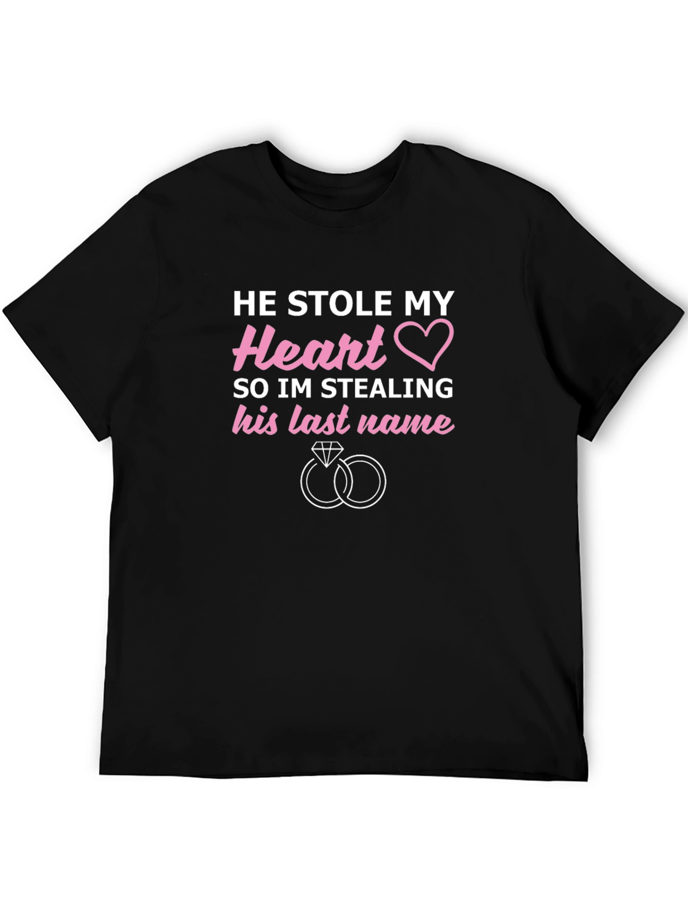 He Stole My Heart Wedding T-Shirt