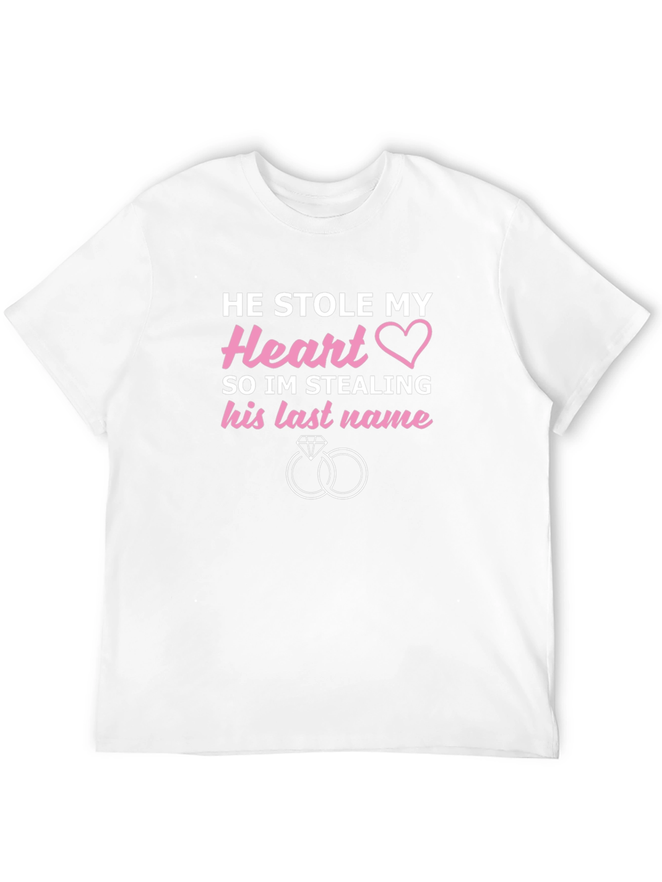 He Stole My Heart Wedding T-Shirt