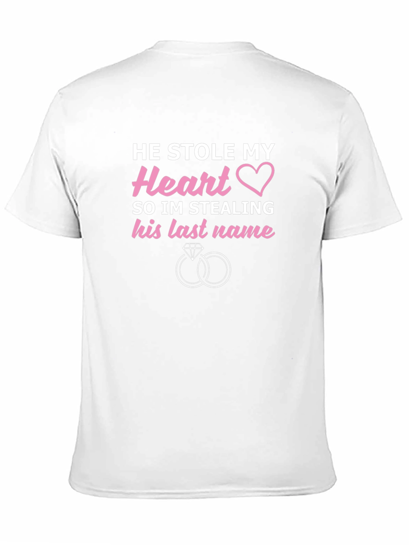 He Stole My Heart Wedding T-Shirt
