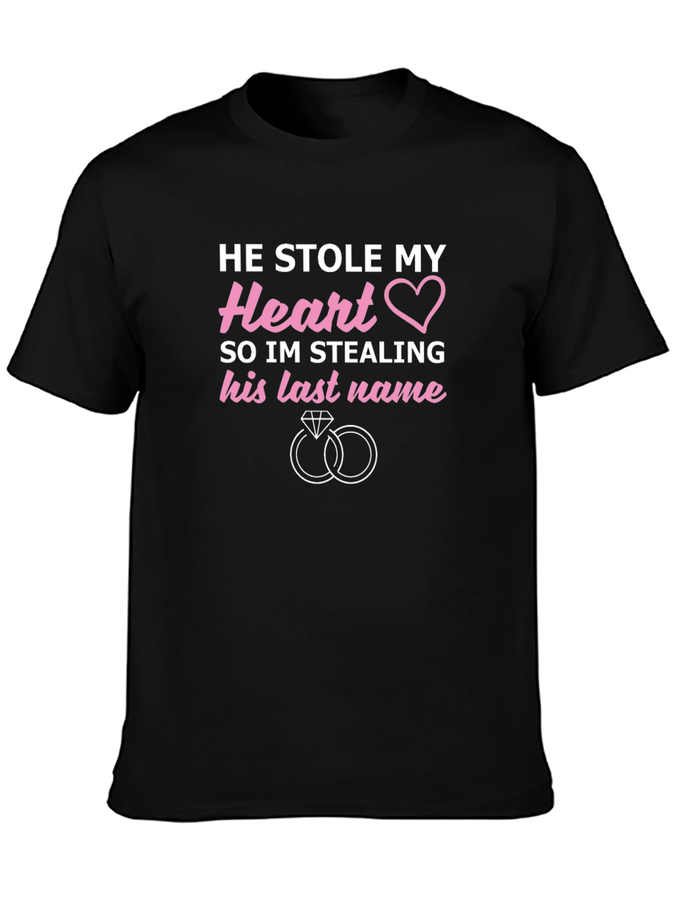 He Stole My Heart Wedding T-Shirt