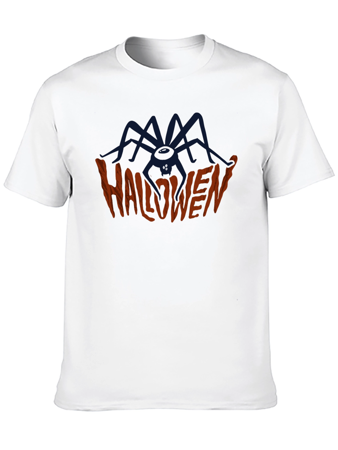Halloween Spider Graphic Tee - Spooky Season Shirt