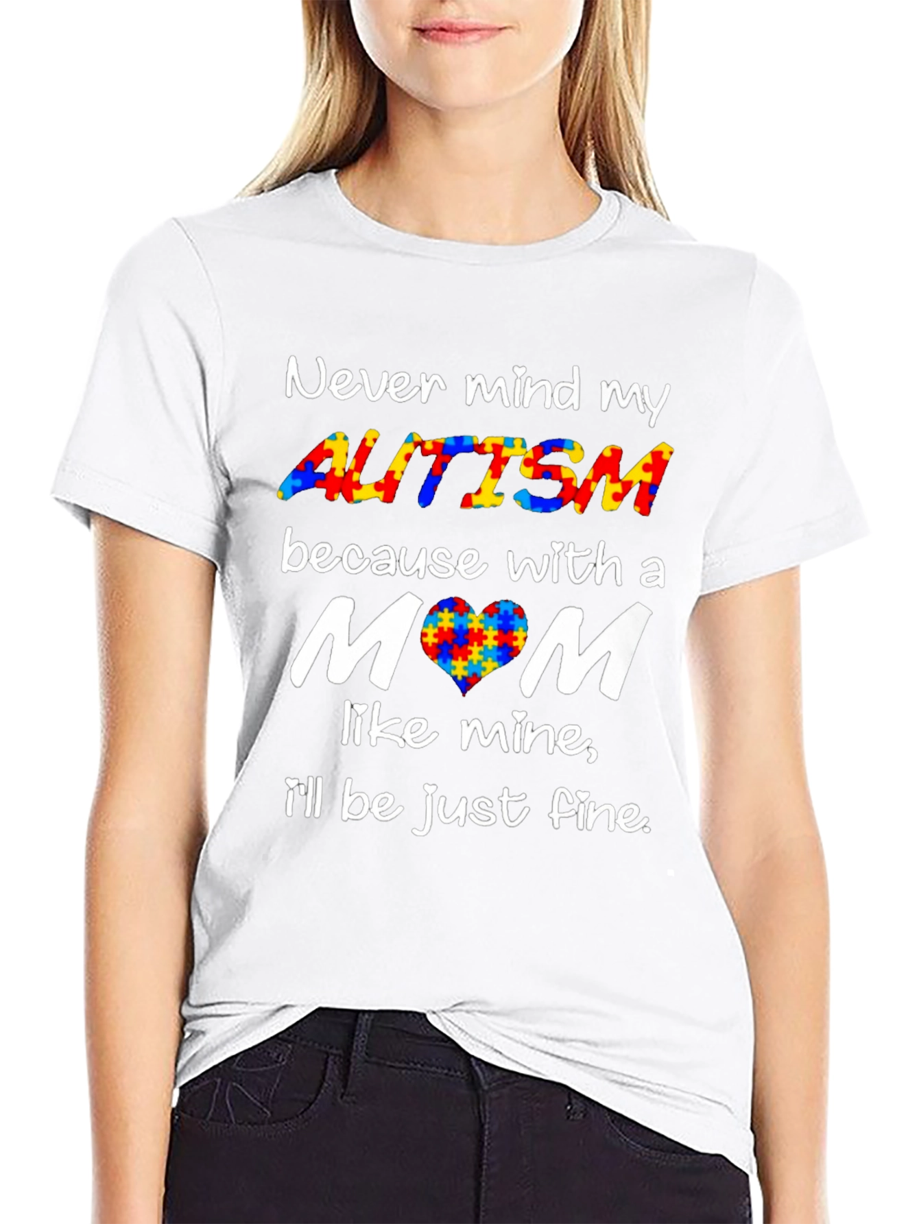 Autism Awareness Graphic T-Shirt - Mom Support