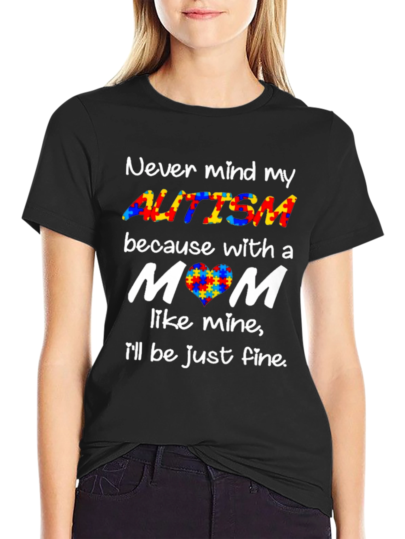Autism Awareness Graphic T-Shirt - Mom Support