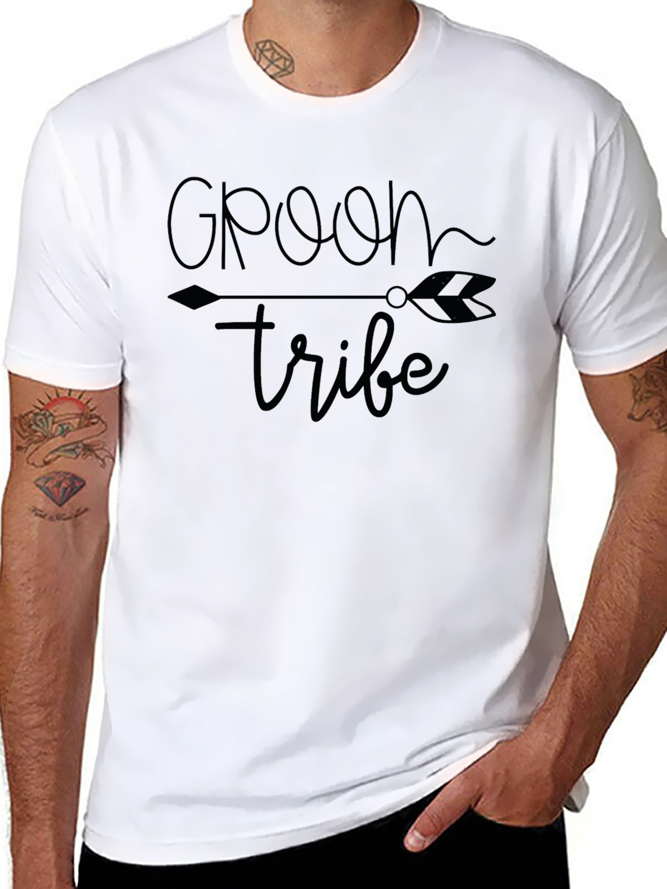 Groom Tribe Black Graphic Tee