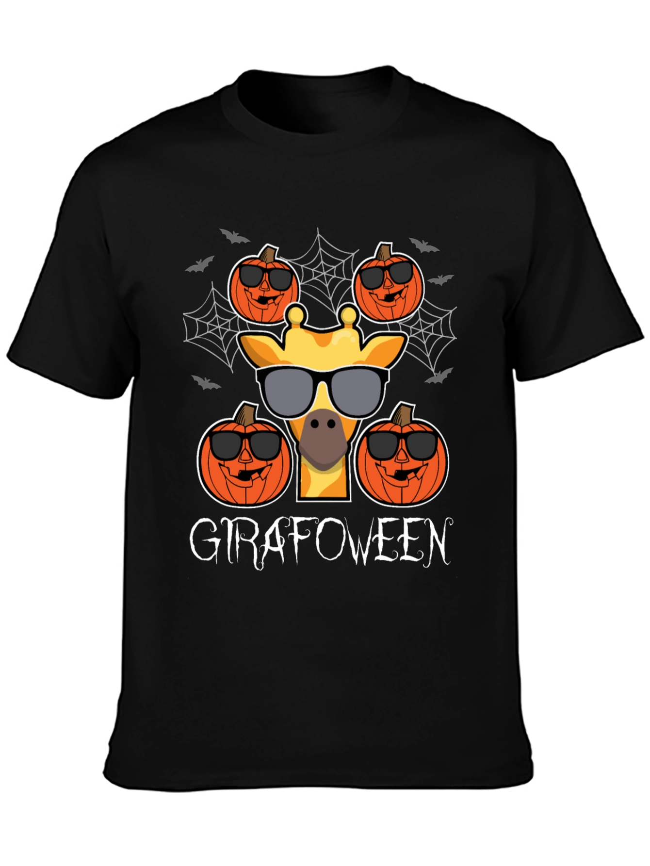 Girafoween T-Shirt - Halloween Giraffe Pumpkin Tee