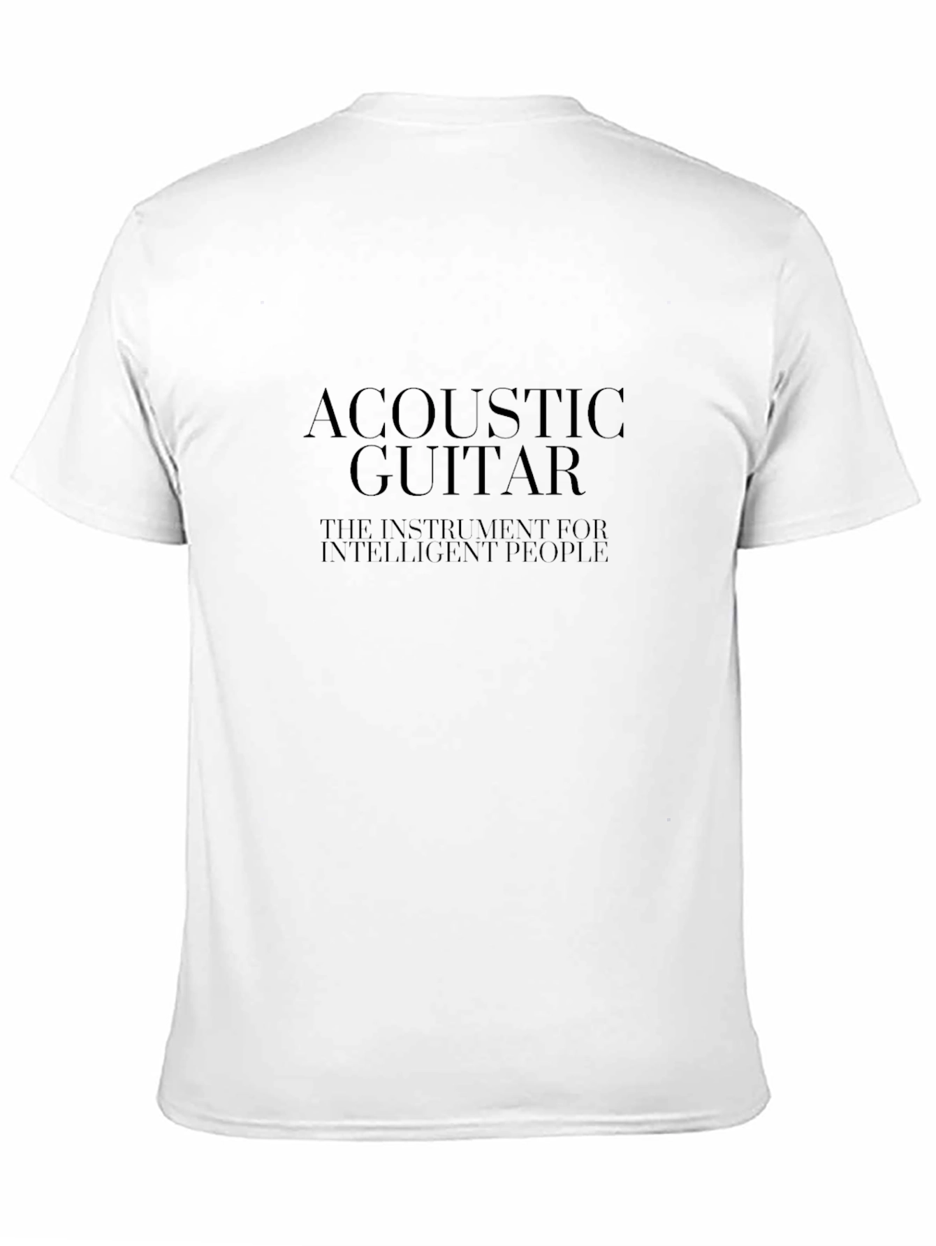 Acoustic Guitar T-Shirt - Intelligent People Tee