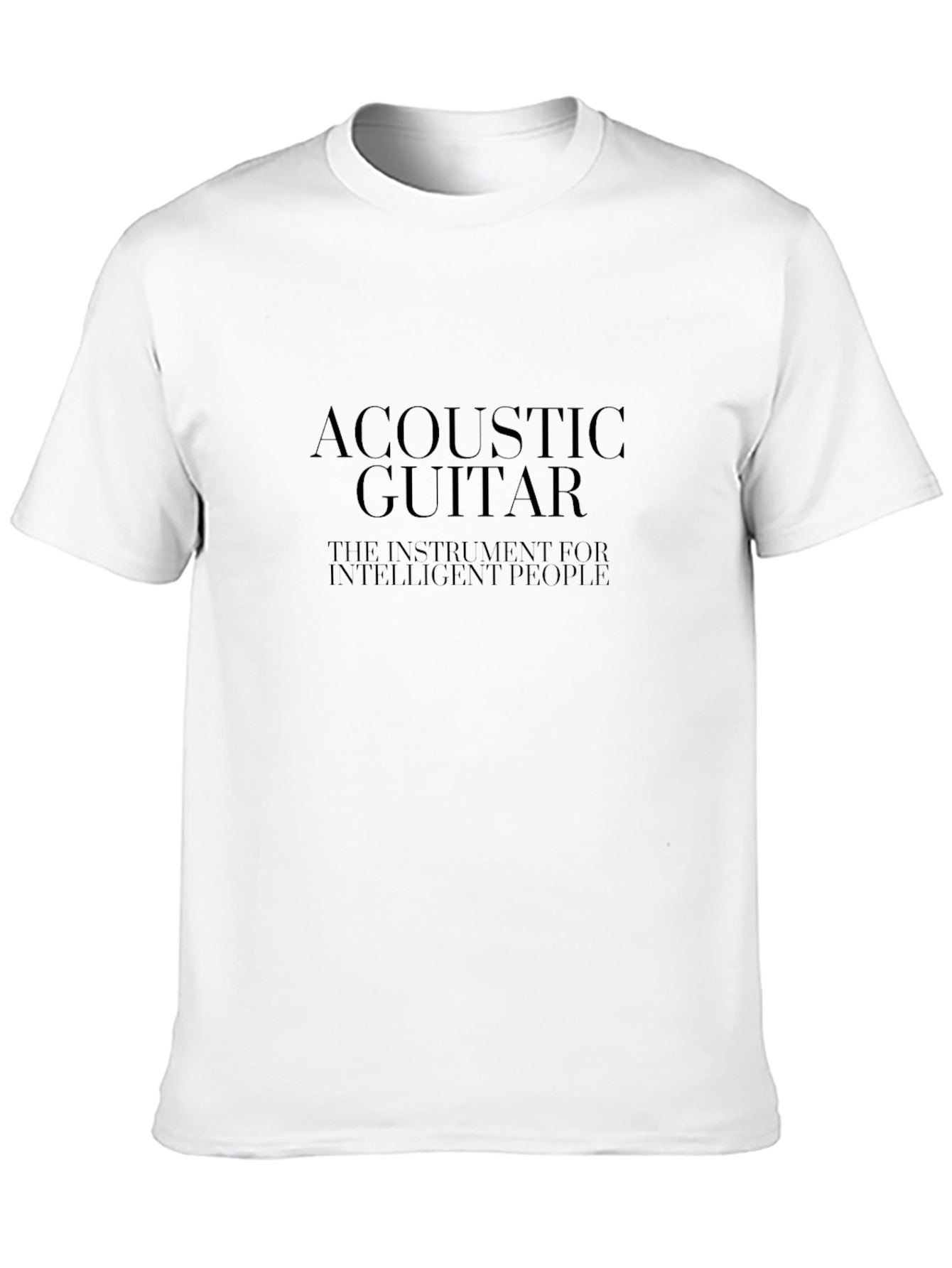 Acoustic Guitar T-Shirt - Intelligent People Tee