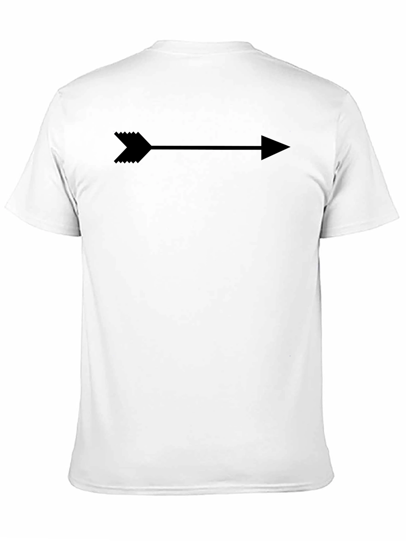 Arrow Graphic Print T-Shirt - Black