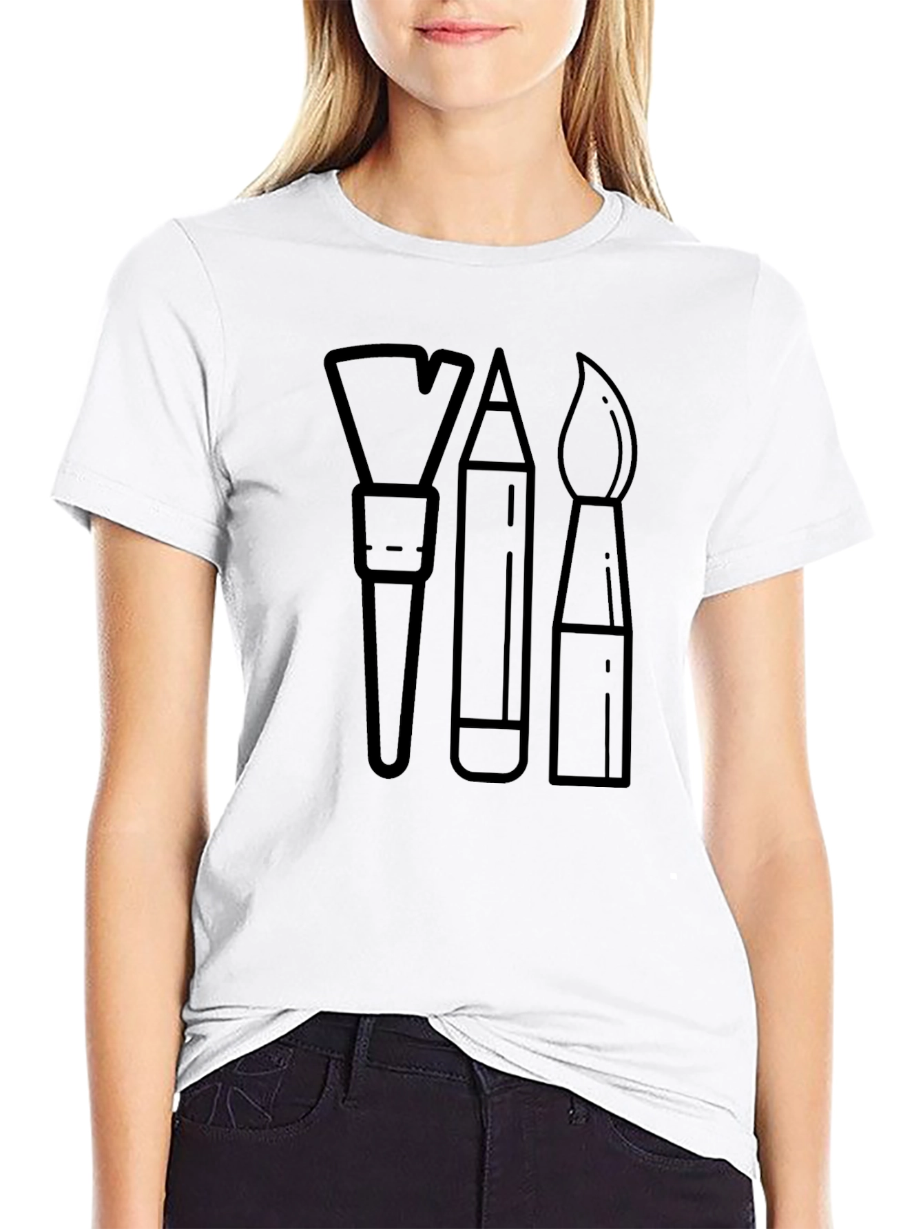 Artist Tool Graphic Tee - Black Unisex T-Shirt