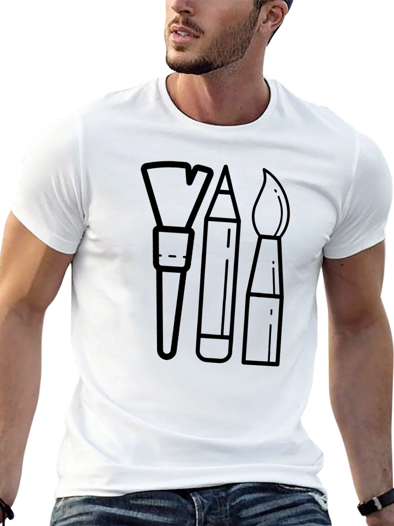 Artist Tool Graphic Tee - Black Unisex T-Shirt