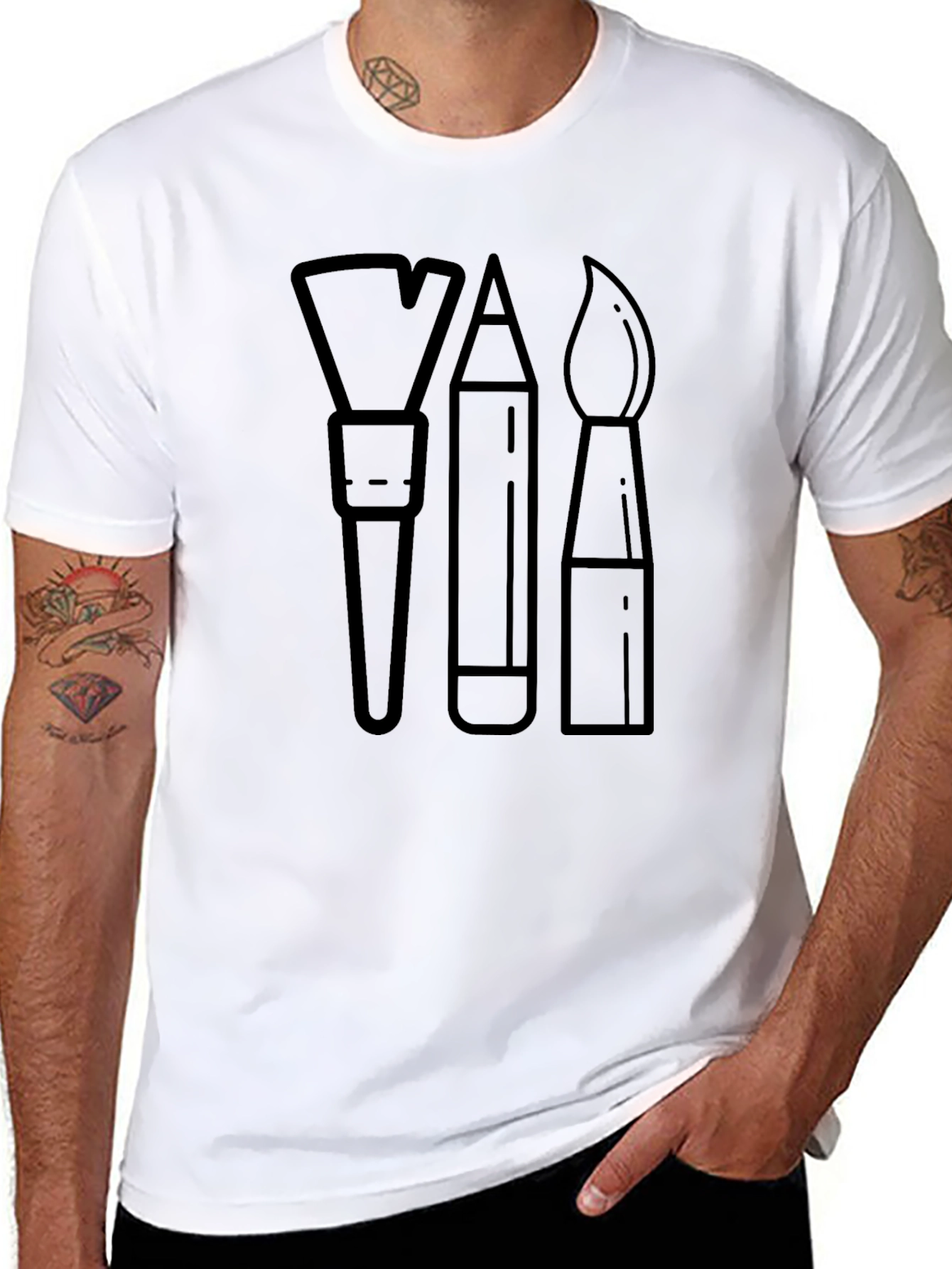 Artist Tool Graphic Tee - Black Unisex T-Shirt