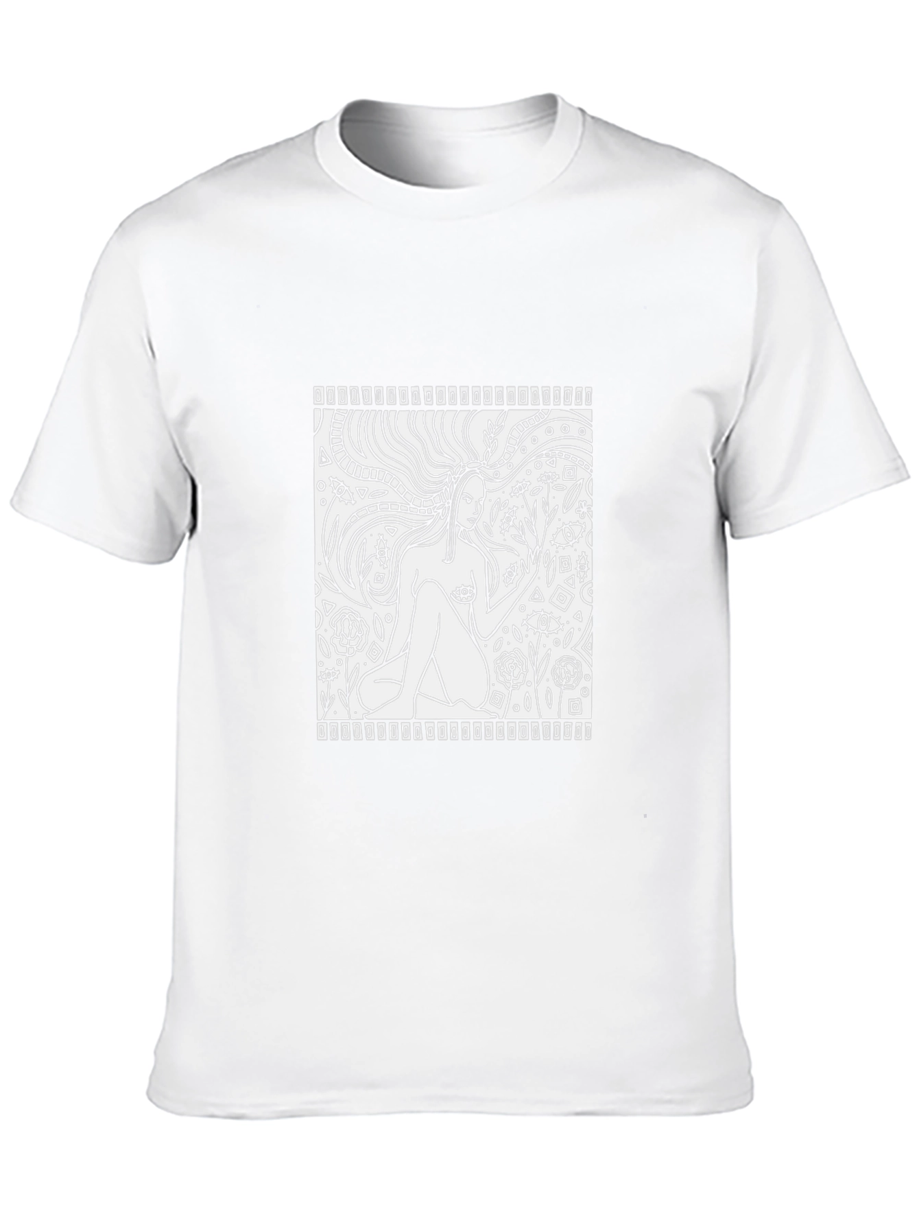Artistic Woman Black T-Shirt
