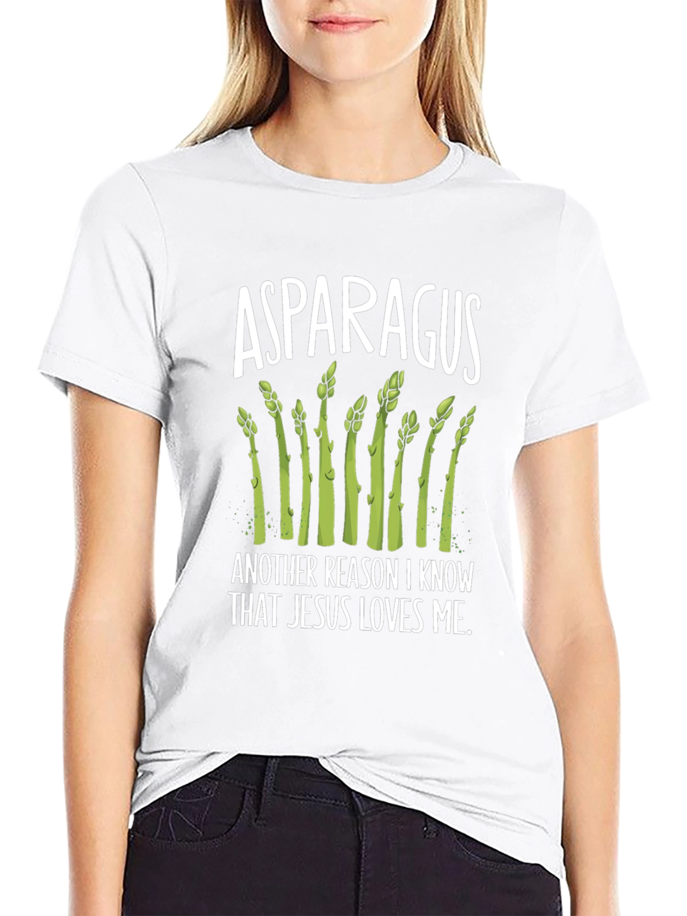 Asparagus Jesus Loves Me T-Shirt