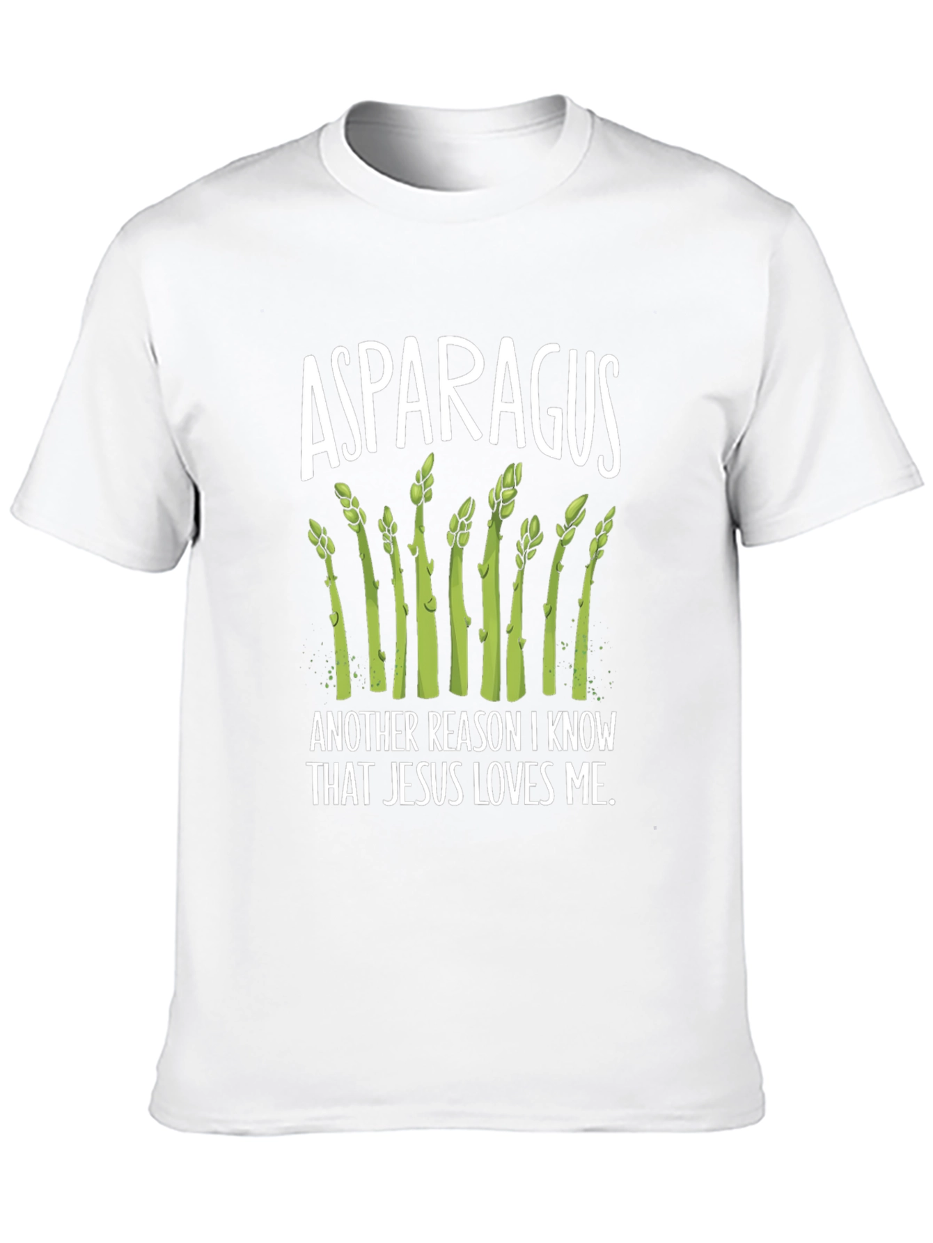 Asparagus Jesus Loves Me T-Shirt