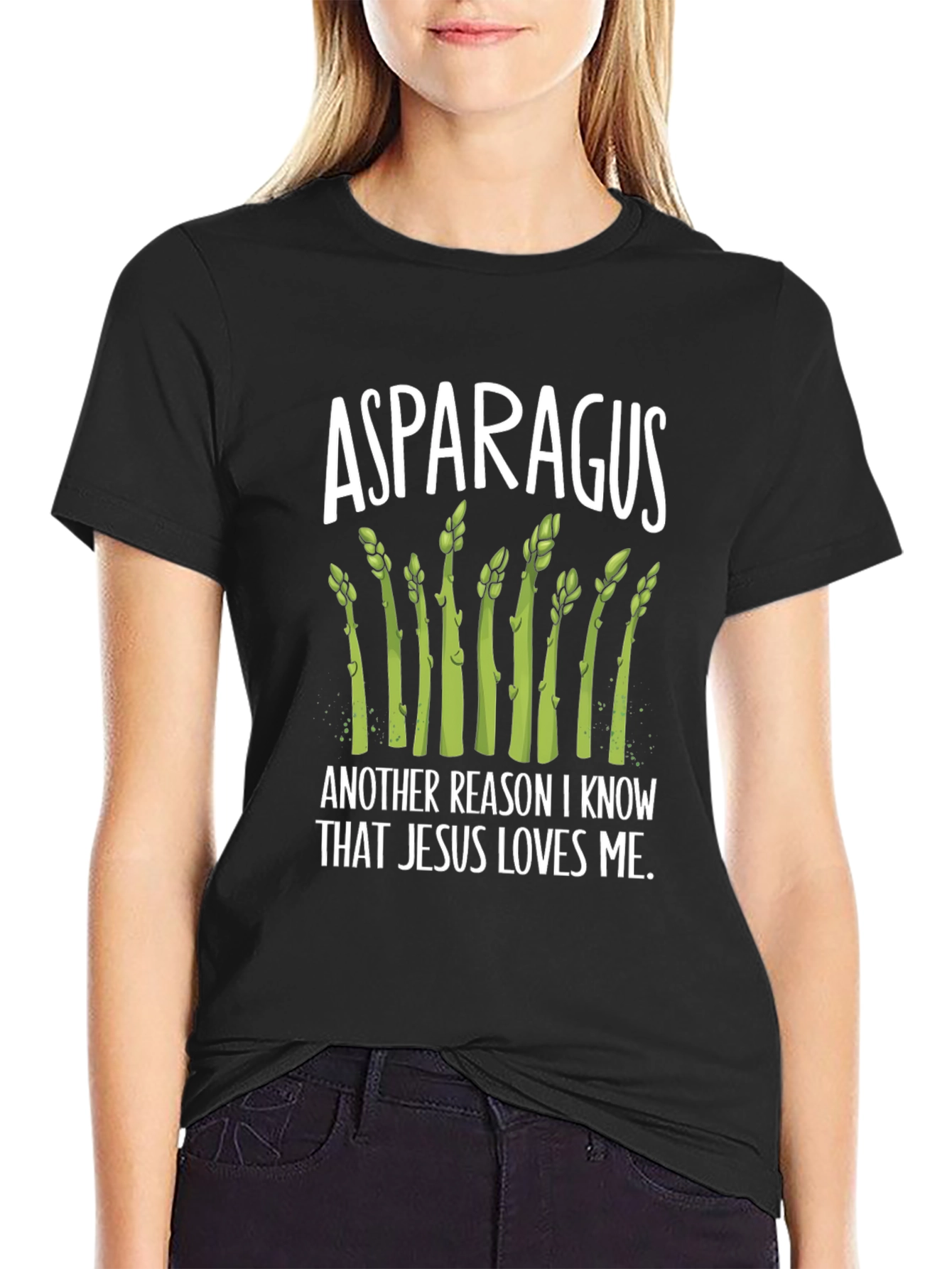 Asparagus Jesus Loves Me T-Shirt