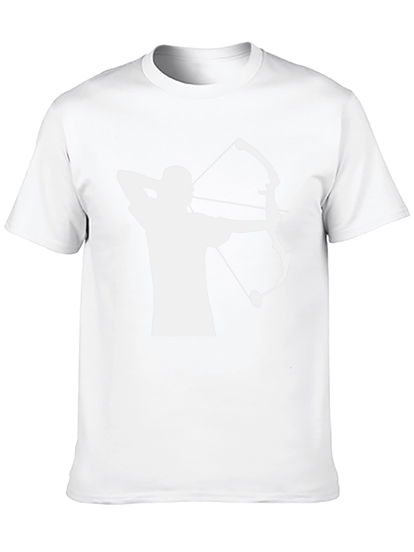 Archery Silhouette Graphic T-Shirt - Black