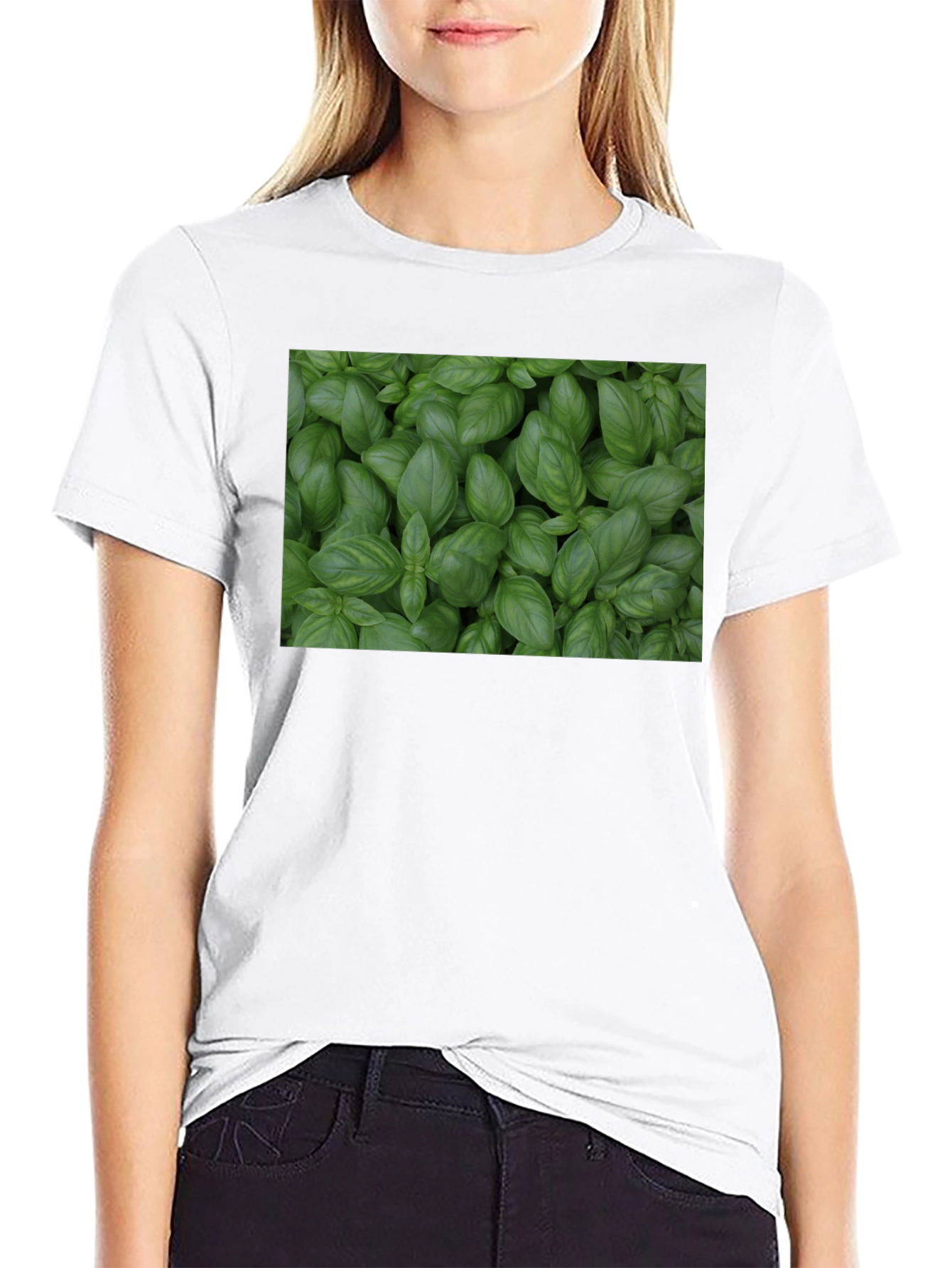 Basil Plant T-Shirt - Fresh Herb Garden Tee