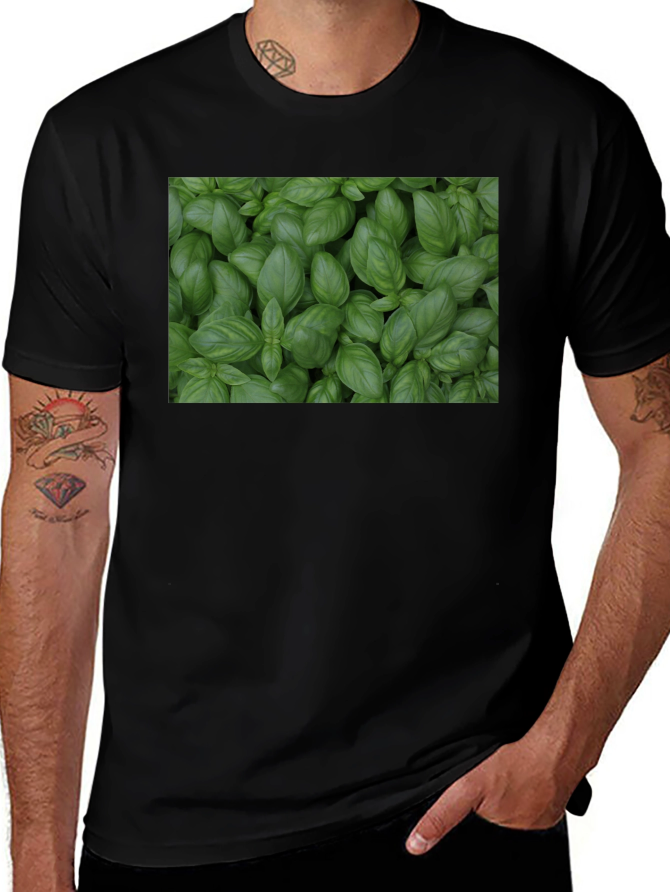 Basil Plant T-Shirt - Fresh Herb Garden Tee