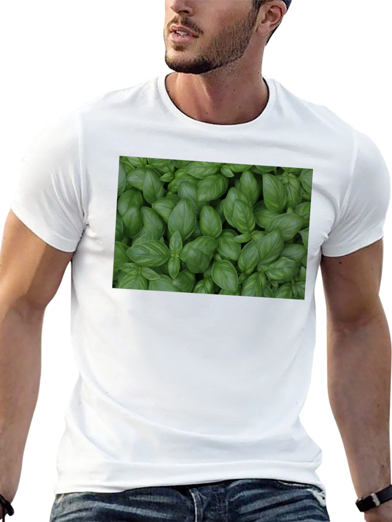 Basil Plant T-Shirt - Fresh Herb Garden Tee