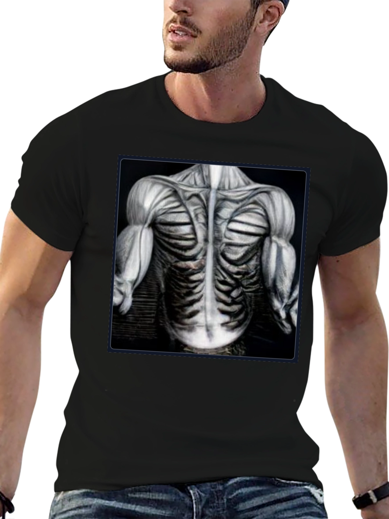 Anatomical Muscle T-Shirt - Bodybuilding Gym Tee