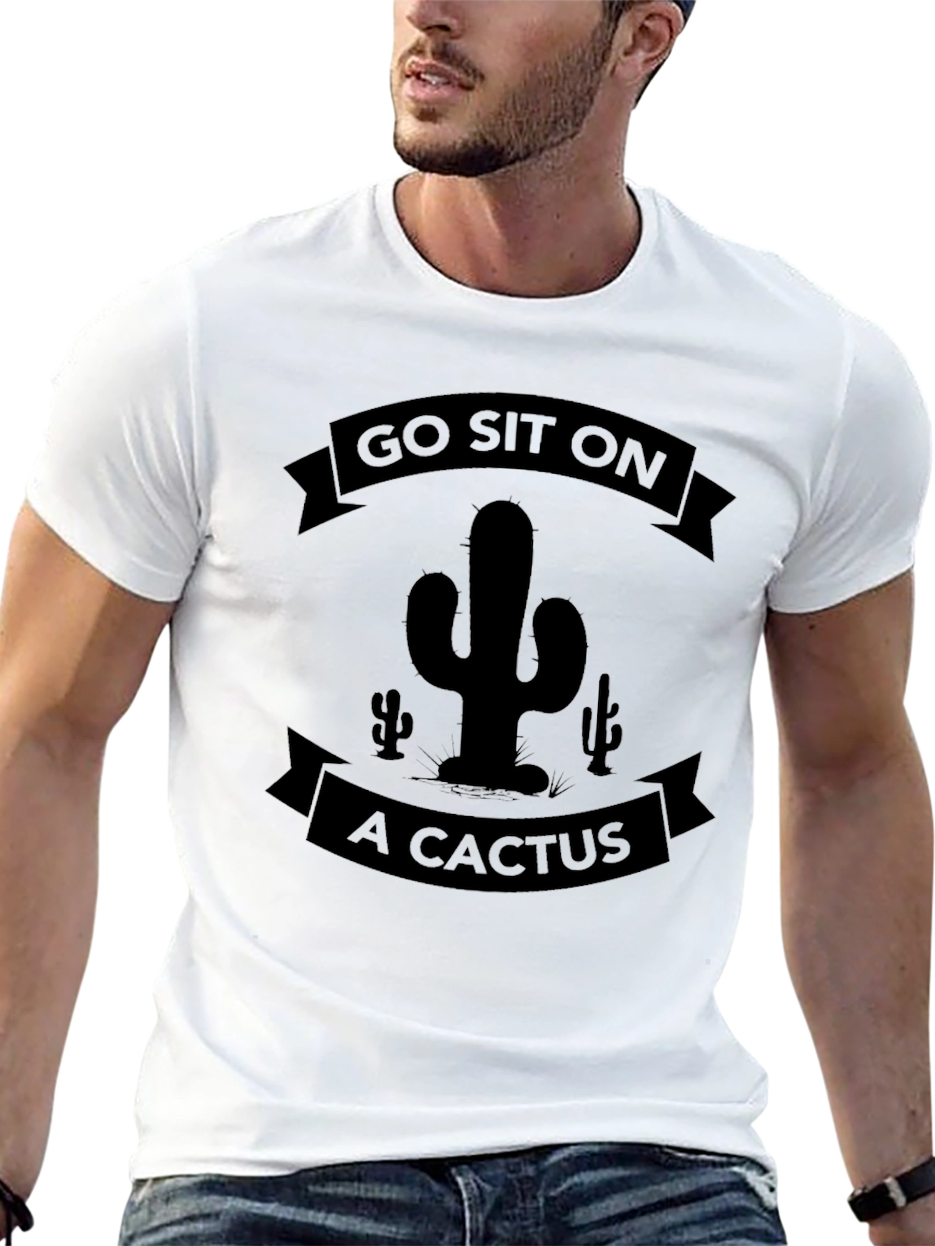 Go Sit On A Cactus Graphic Tee