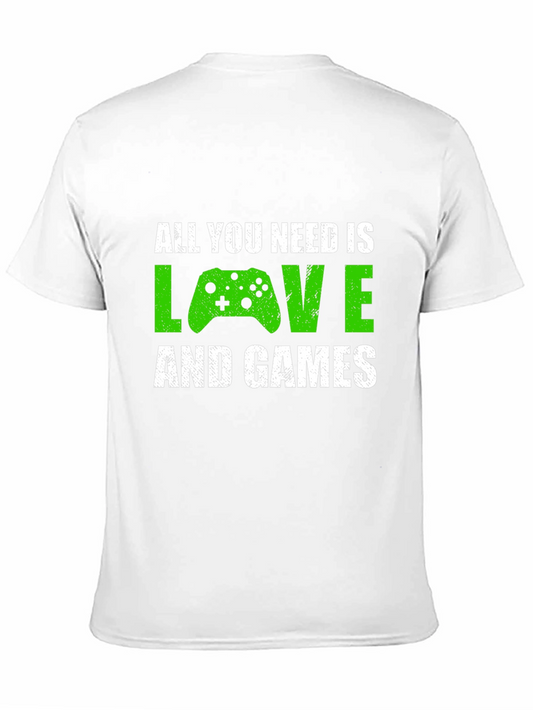 Gamer Love T-Shirt - All You Need Is Love & Games