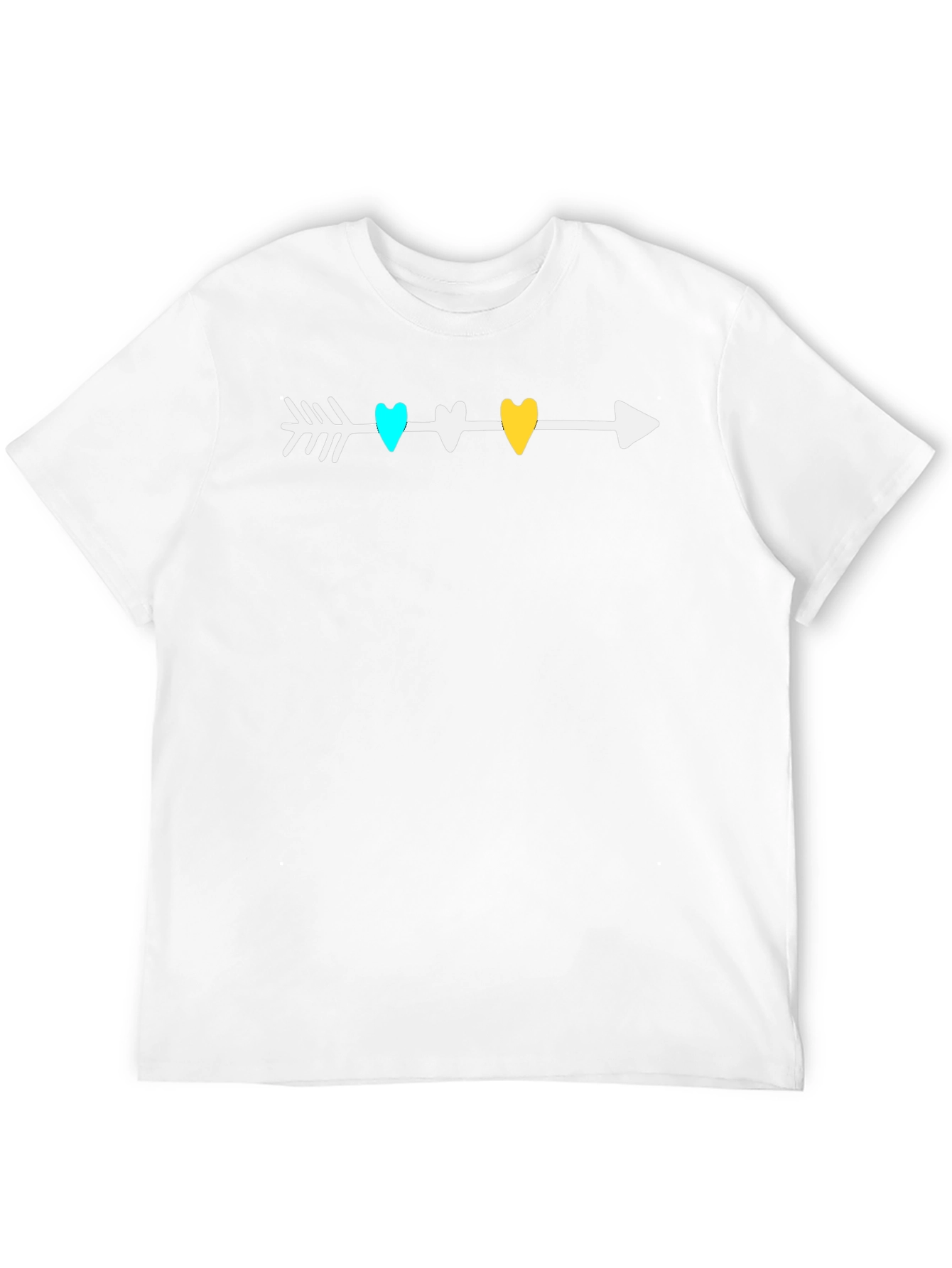 Heart Arrow Graphic Tee - Stylish Comfort