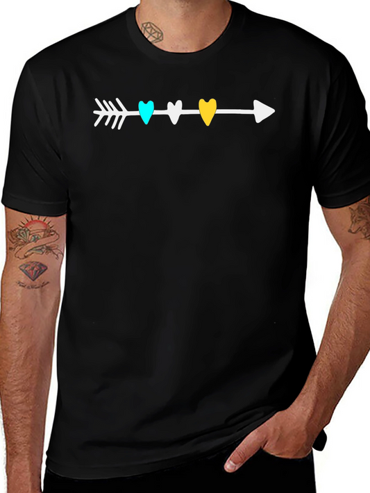 Heart Arrow Graphic Tee - Stylish Comfort
