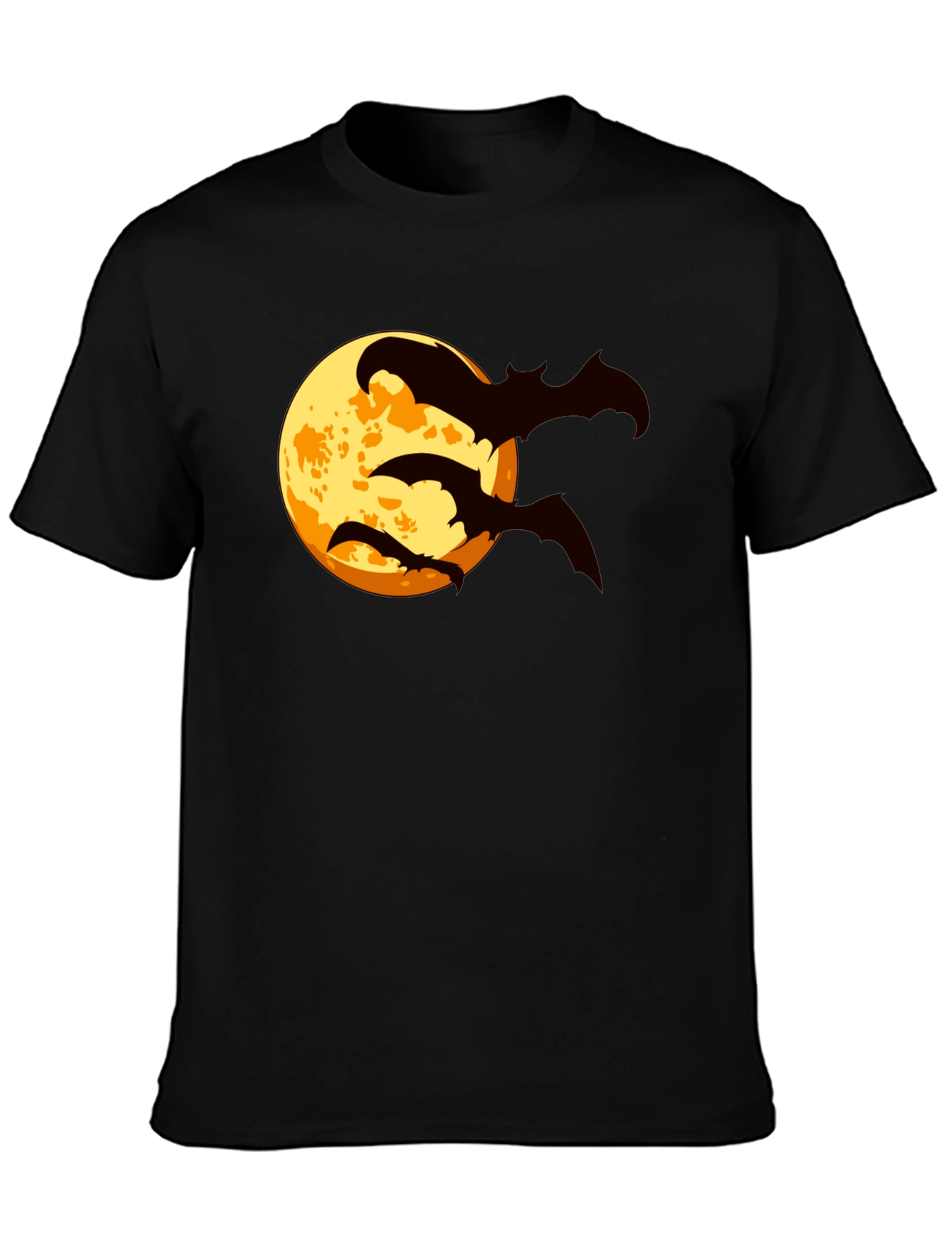 Halloween Bat Moon Graphic T-Shirt